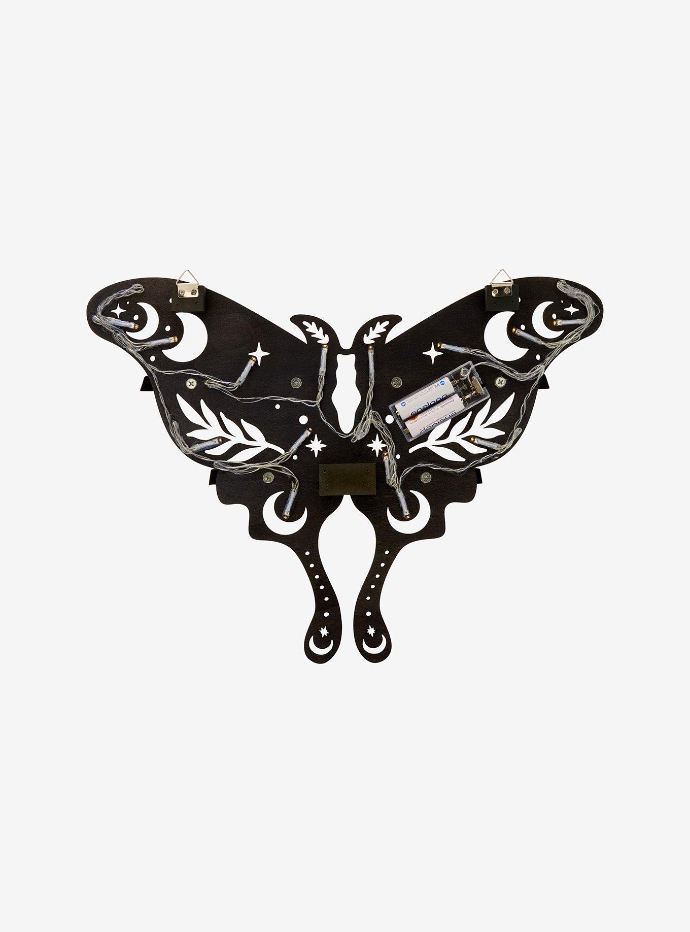 Black Celestial Moth Light-Up Wall Shelf Hot Topic Exclusive, , alternate