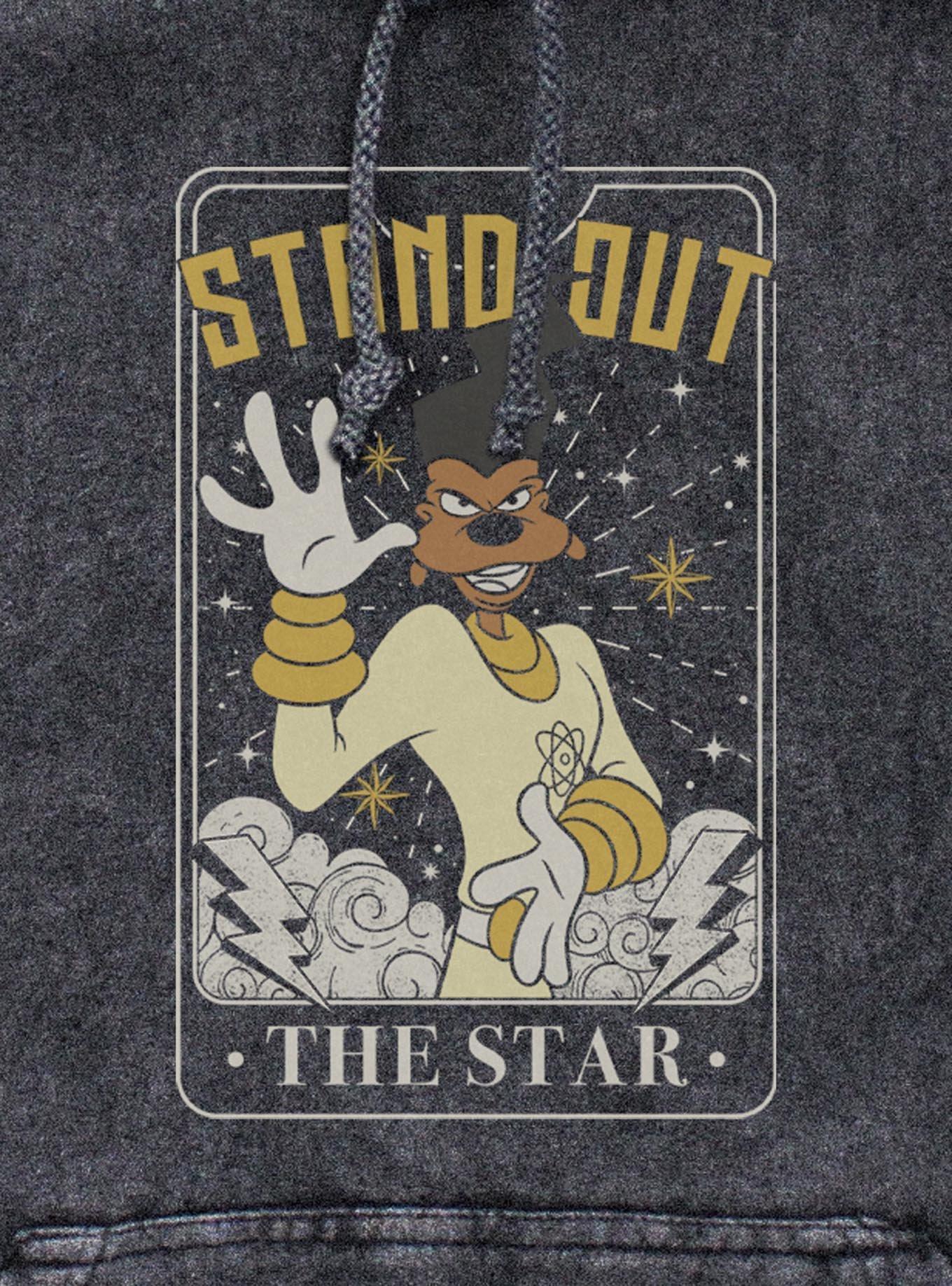 Disney Goofy Powerline Star Tarot Mineral Wash Hoodie, , hi-res