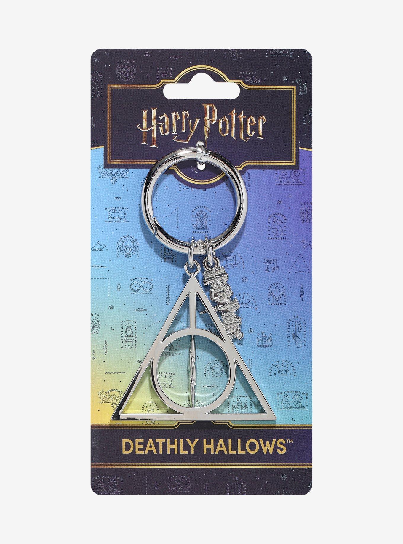 Harry Potter Deathly Hallows Pewter Bag Clip, , hi-res