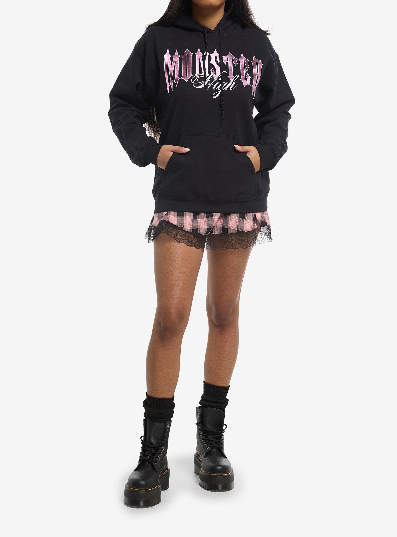 Monster High Pink Foil Print Hoodie, MULTI, alternate