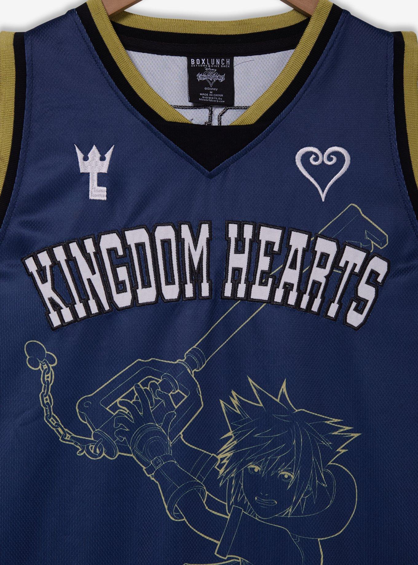 Disney Kingdom Hearts Sora Basketball Jersey - BoxLunch Exclusive, BLUE, alternate