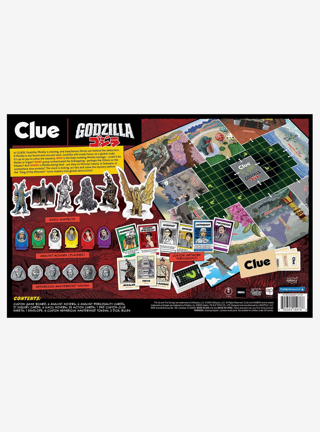 Godzilla Clue Board Game