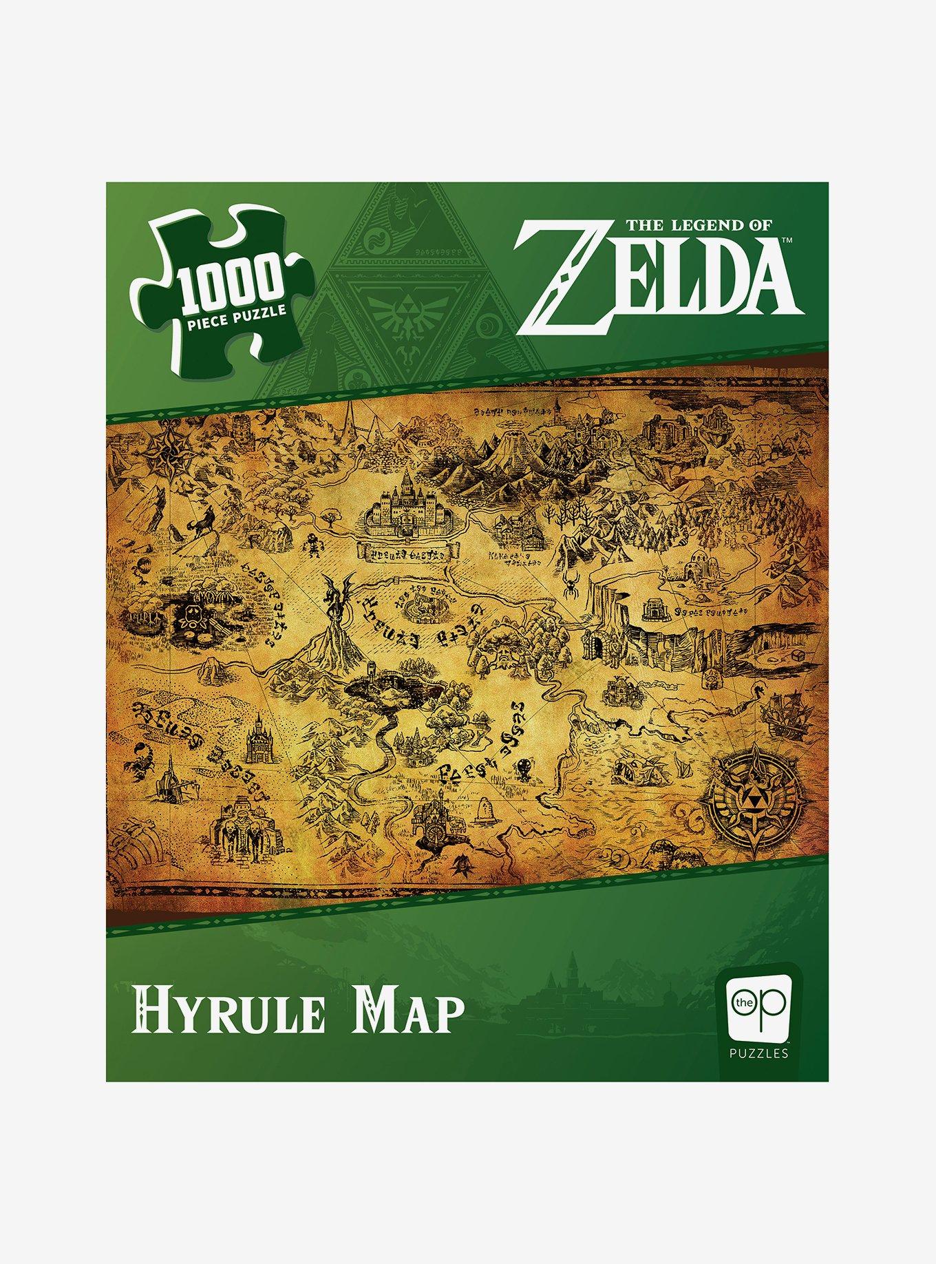 Nintendo The Legend of Zelda Map of Hyrule 1,000 Piece Puzzle, , alternate