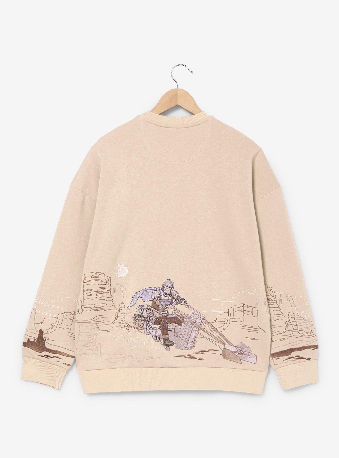 Star Wars The Mandalorian Speeder Bike Scene Embroidered Sweatshirt, MULTI, alternate - view 3