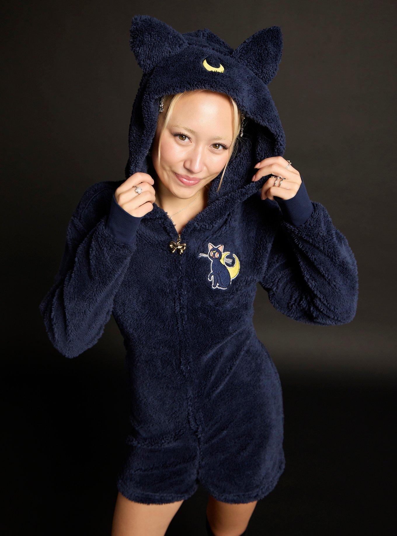 Pretty Guardian Sailor Moon Luna Fuzzy Romper, MULTI, alternate - view 5