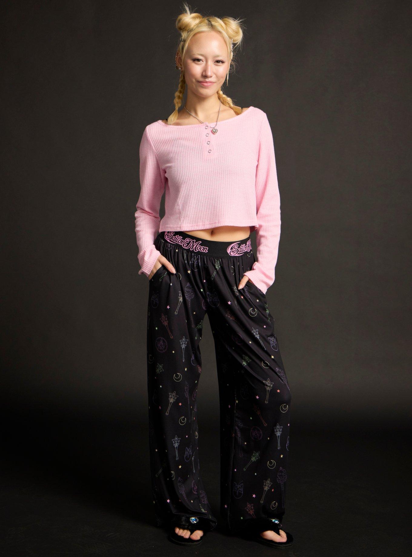 Pretty Guardian Sailor Moon Luna-P Ball Icons Pajama Pants, , hi-res