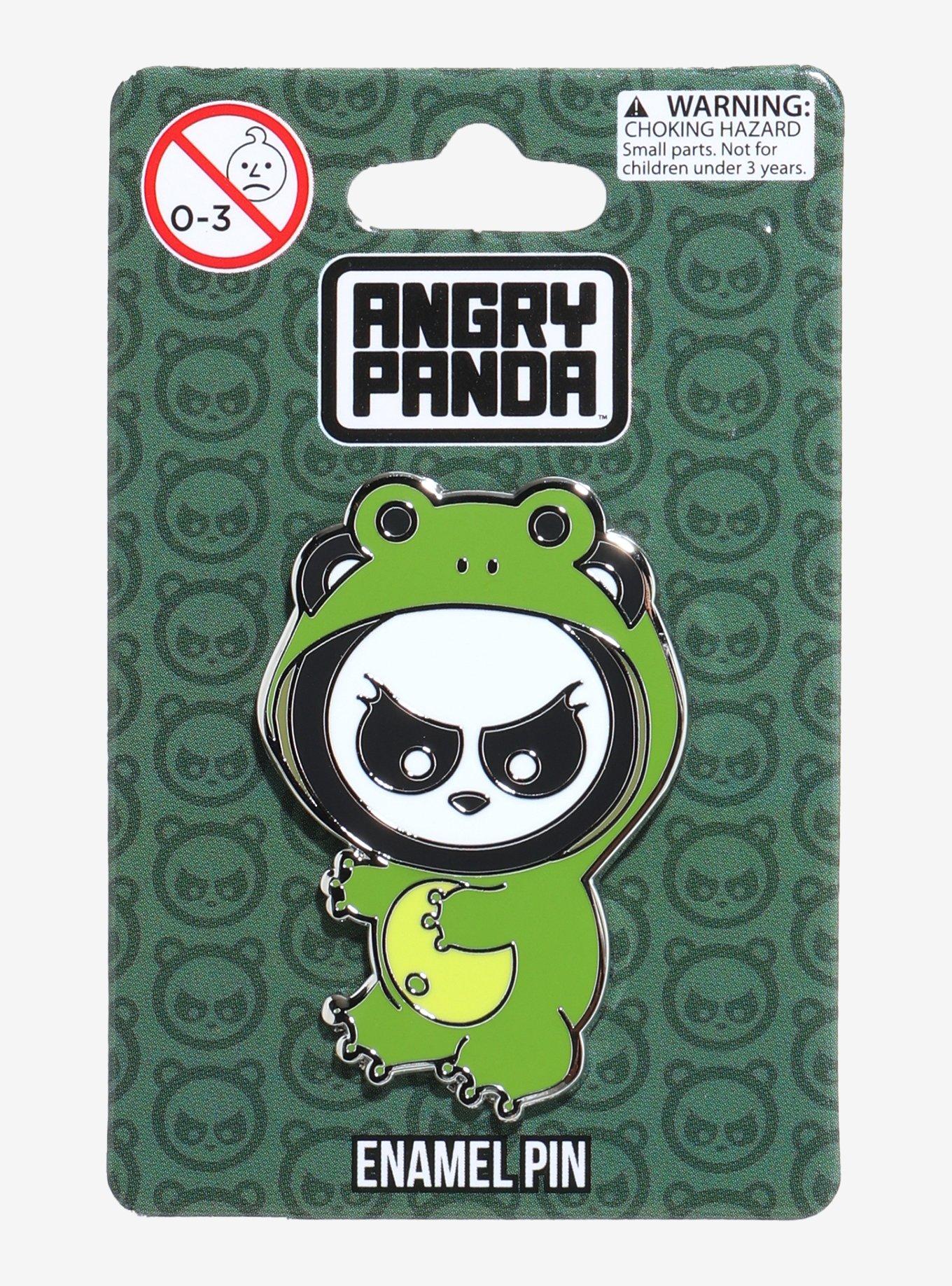 Angry Panda Frog Costume Enamel Pin Hot Topic Exclusive, , hi-res