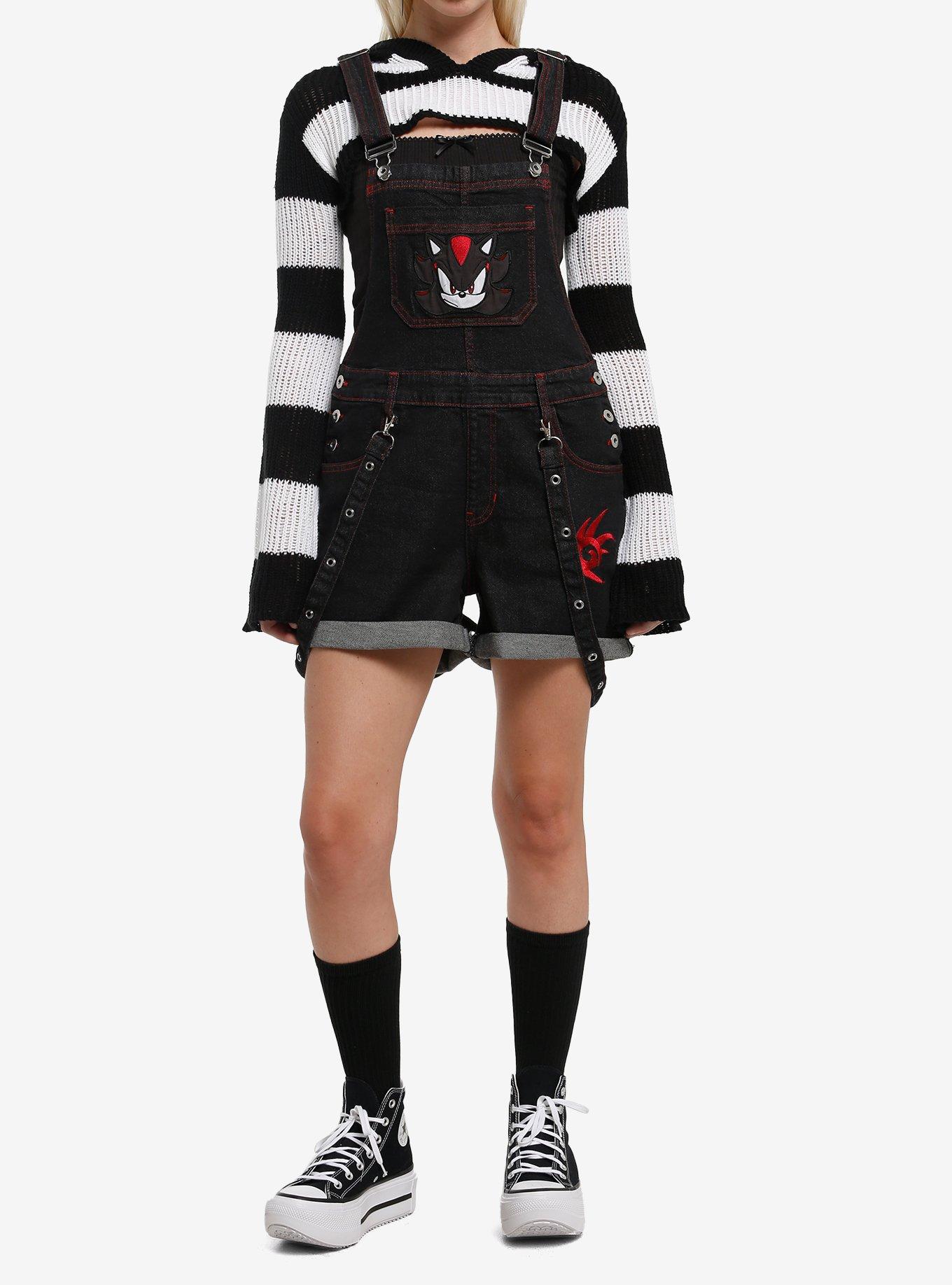 Sonic The Hedgehog Shadow Denim Shortalls, , hi-res