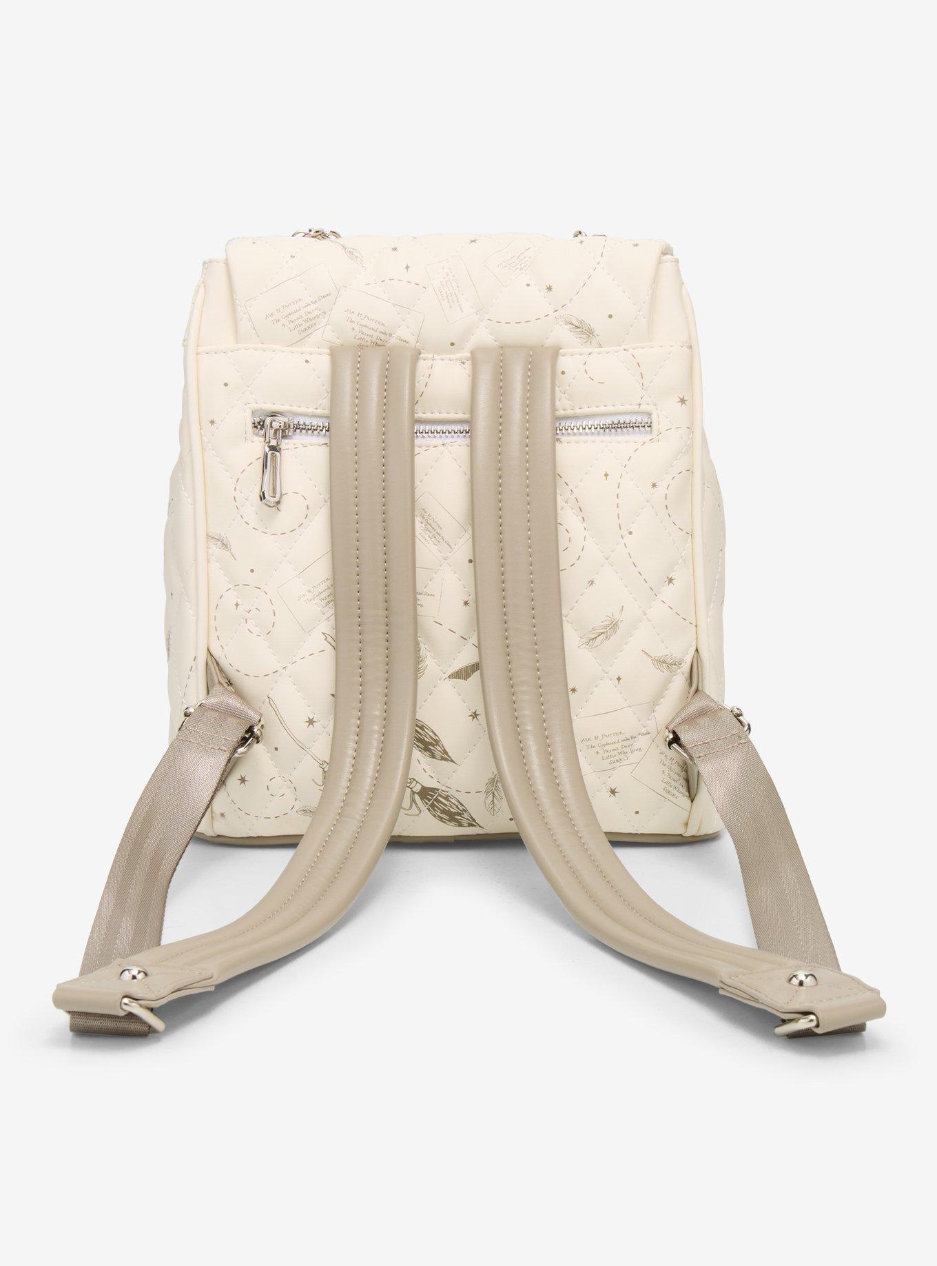 Harry Potter Tonal Icons Quilted Slouch Mini Backpack, , alternate - view 3