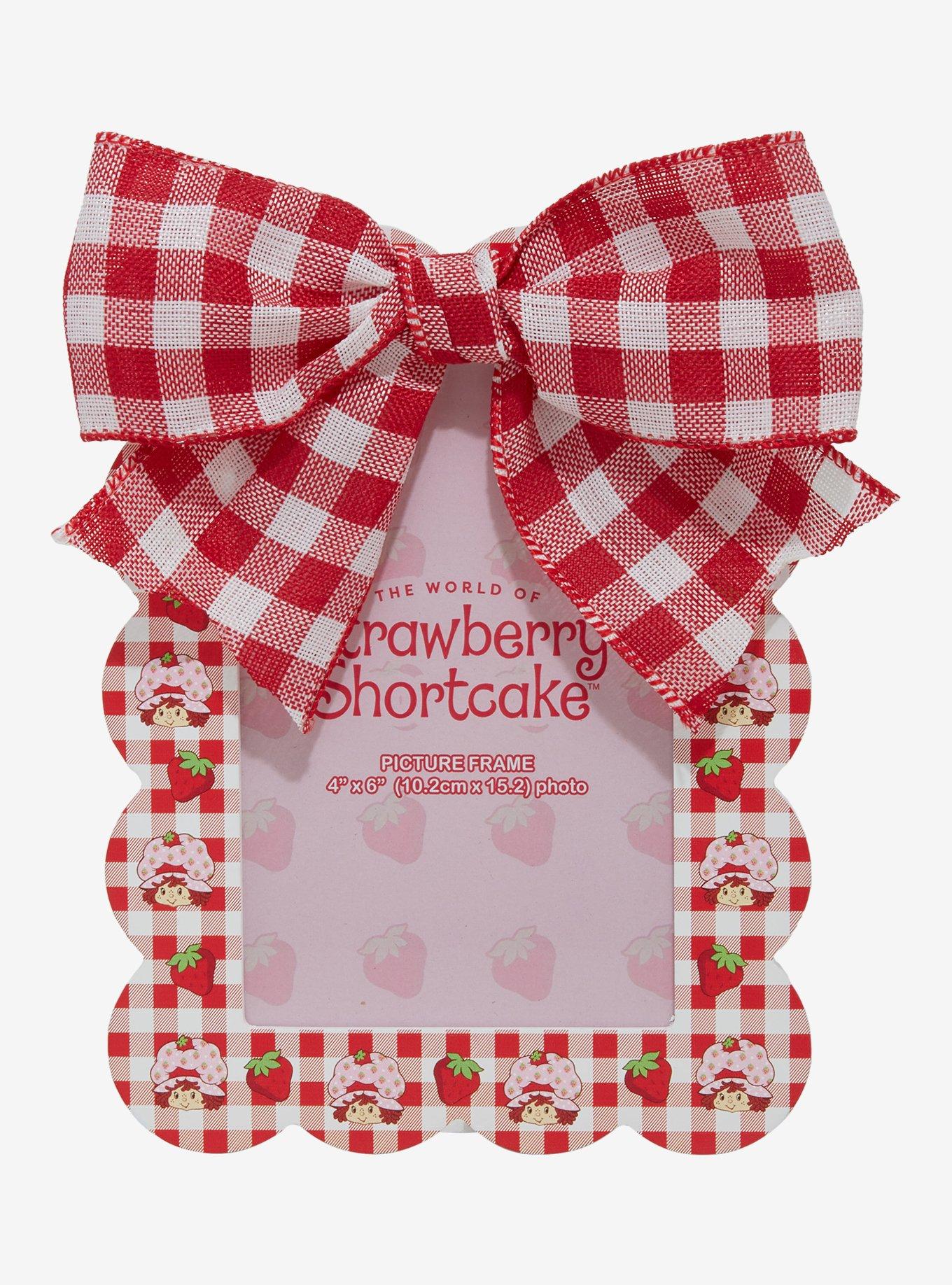 Strawberry Shortcake Gingham Bow Photo Frame &mdash; BoxLunch Exclusive, , hi-res