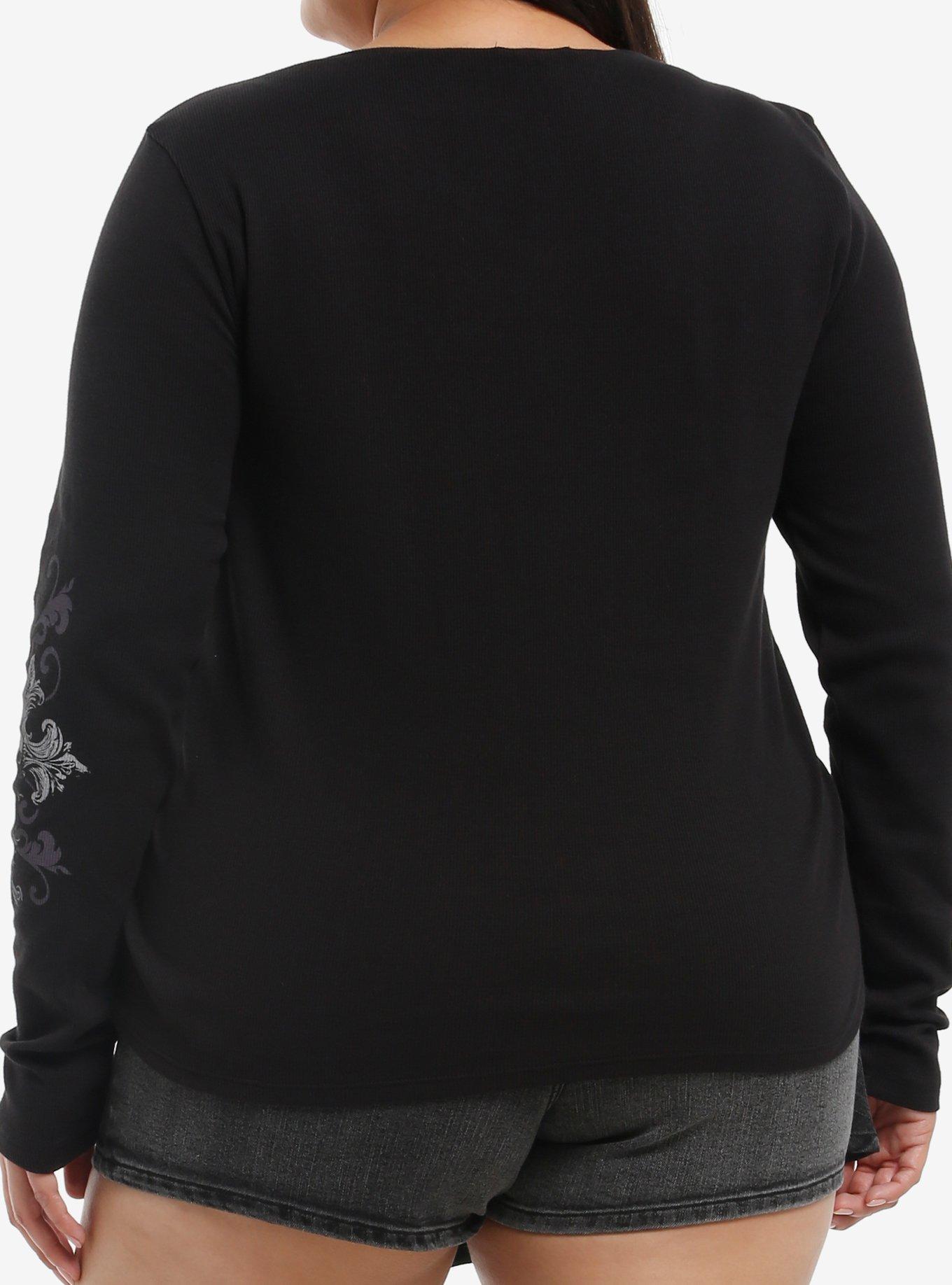 Skull & Cross Thermal Girls Long-Sleeve Top Plus Size, , hi-res