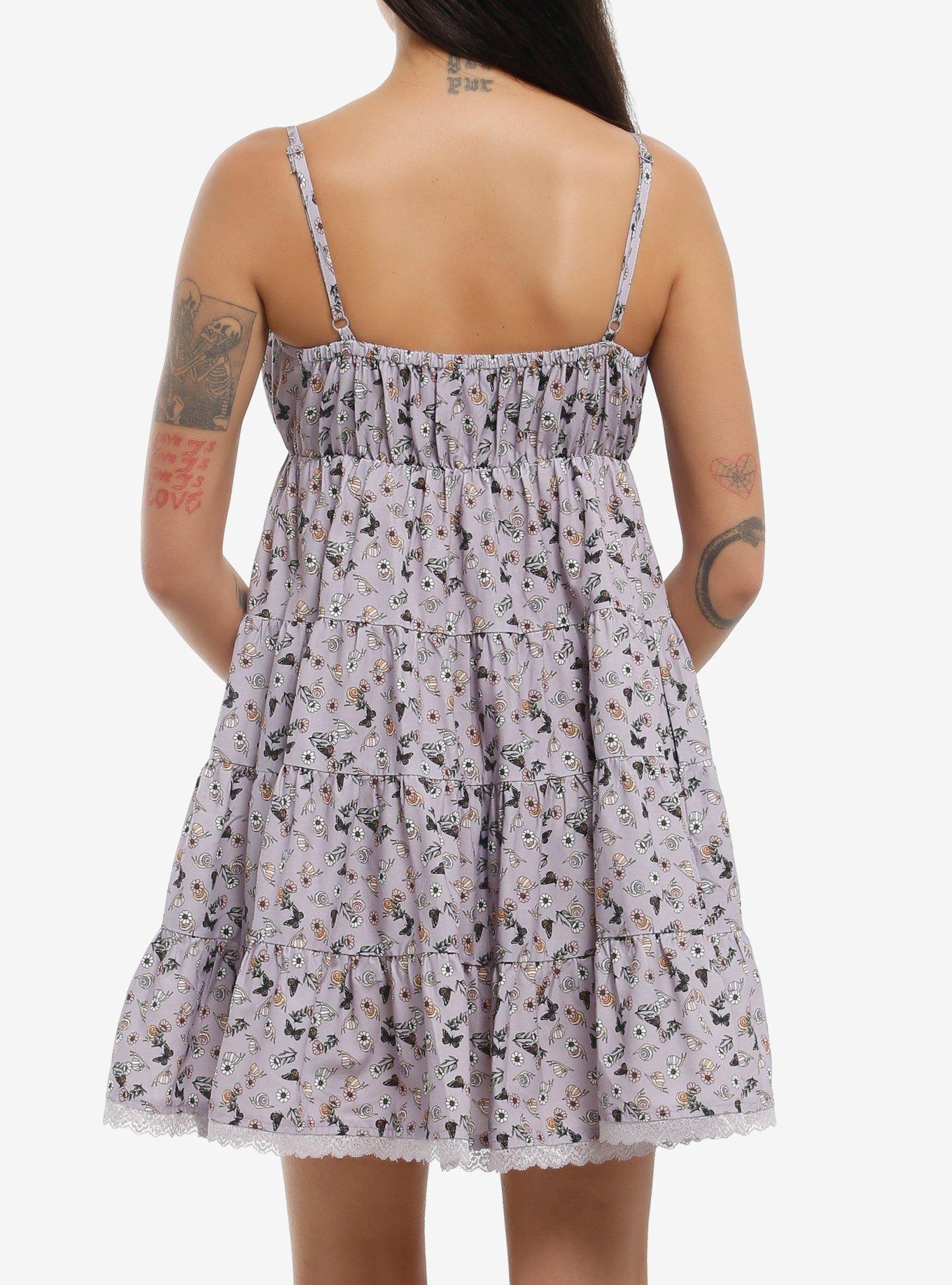 Thorn & Fable Spring Bugs Tiered Mini Dress, MULTI, alternate