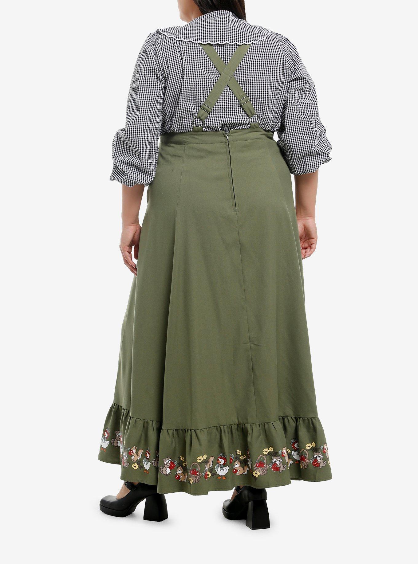 Thorn & Fable Berry Critters Maxi Skirtall Plus Size, , hi-res