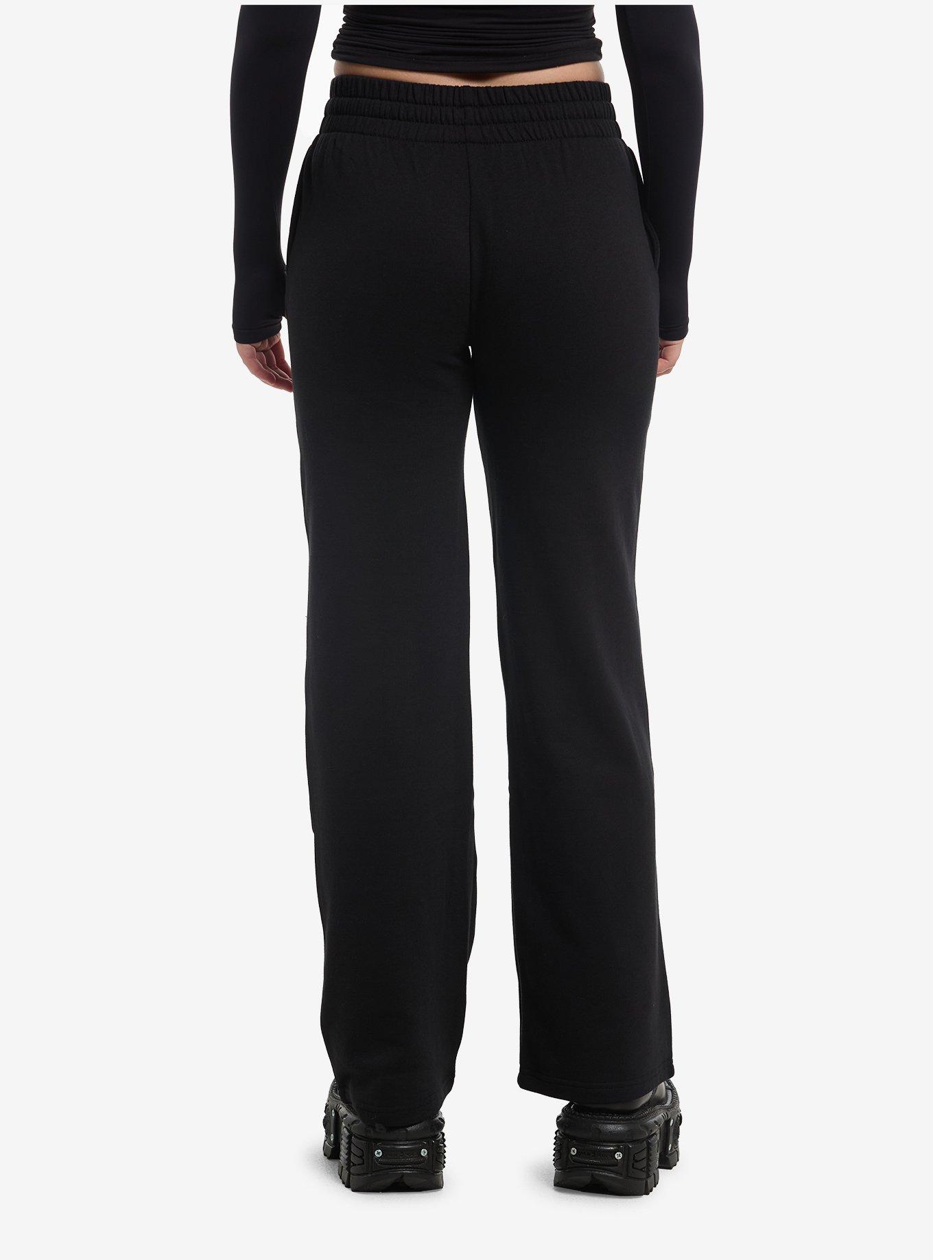 Kuromi Skulls Girls Wide Leg Pajama Pants, , hi-res