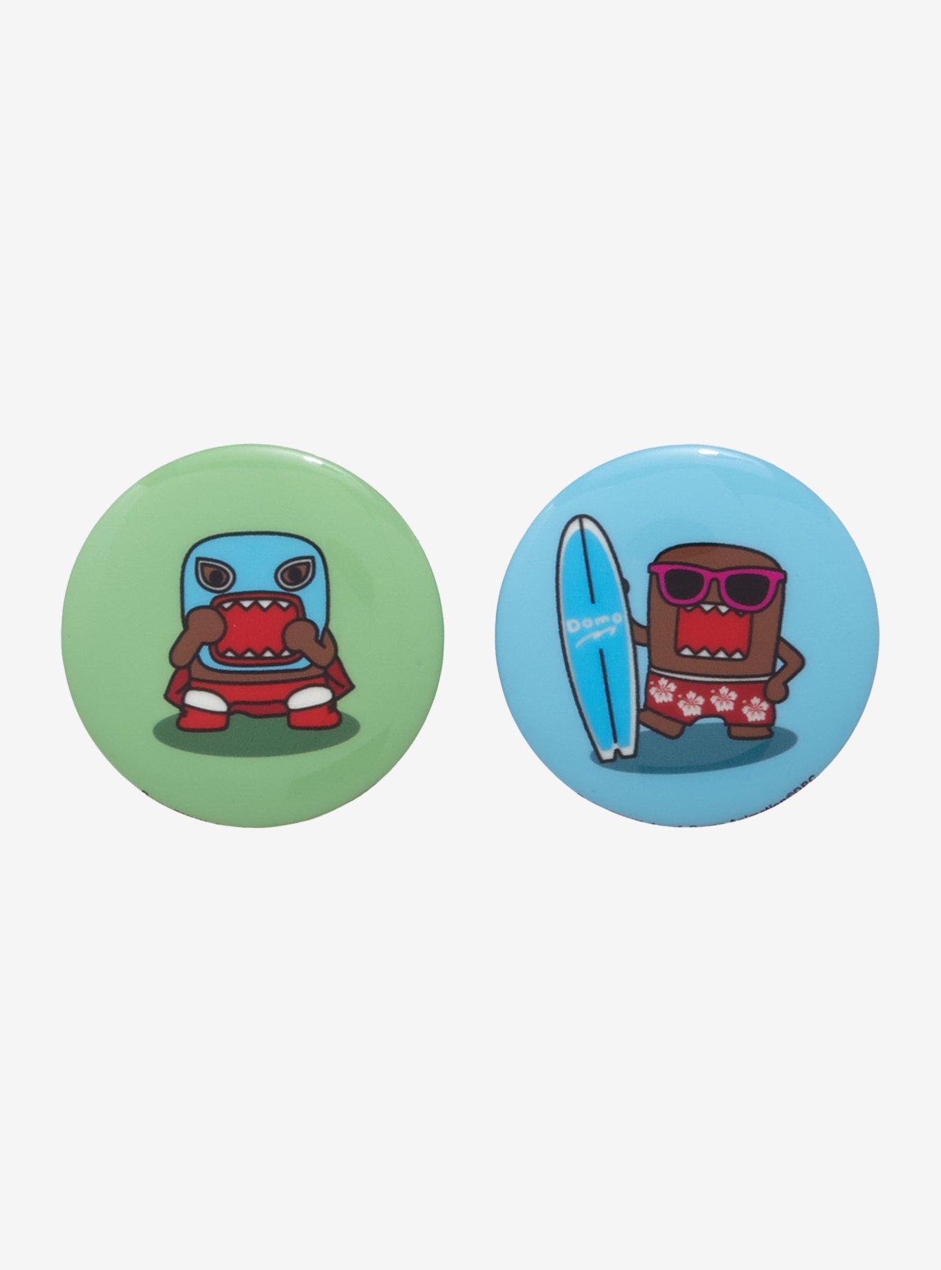 Domo In Disguise Blind Bag Button Hot Topic Exclusive, , hi-res