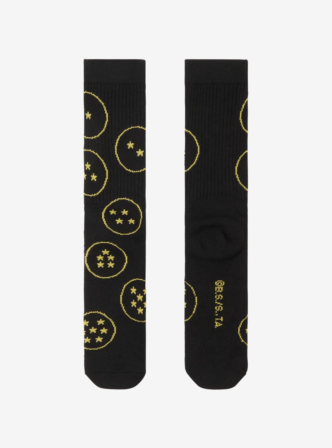 Dragon Ball Z Dragon Balls Allover Print Crew Socks — BoxLunch Exclusive, , hi-res