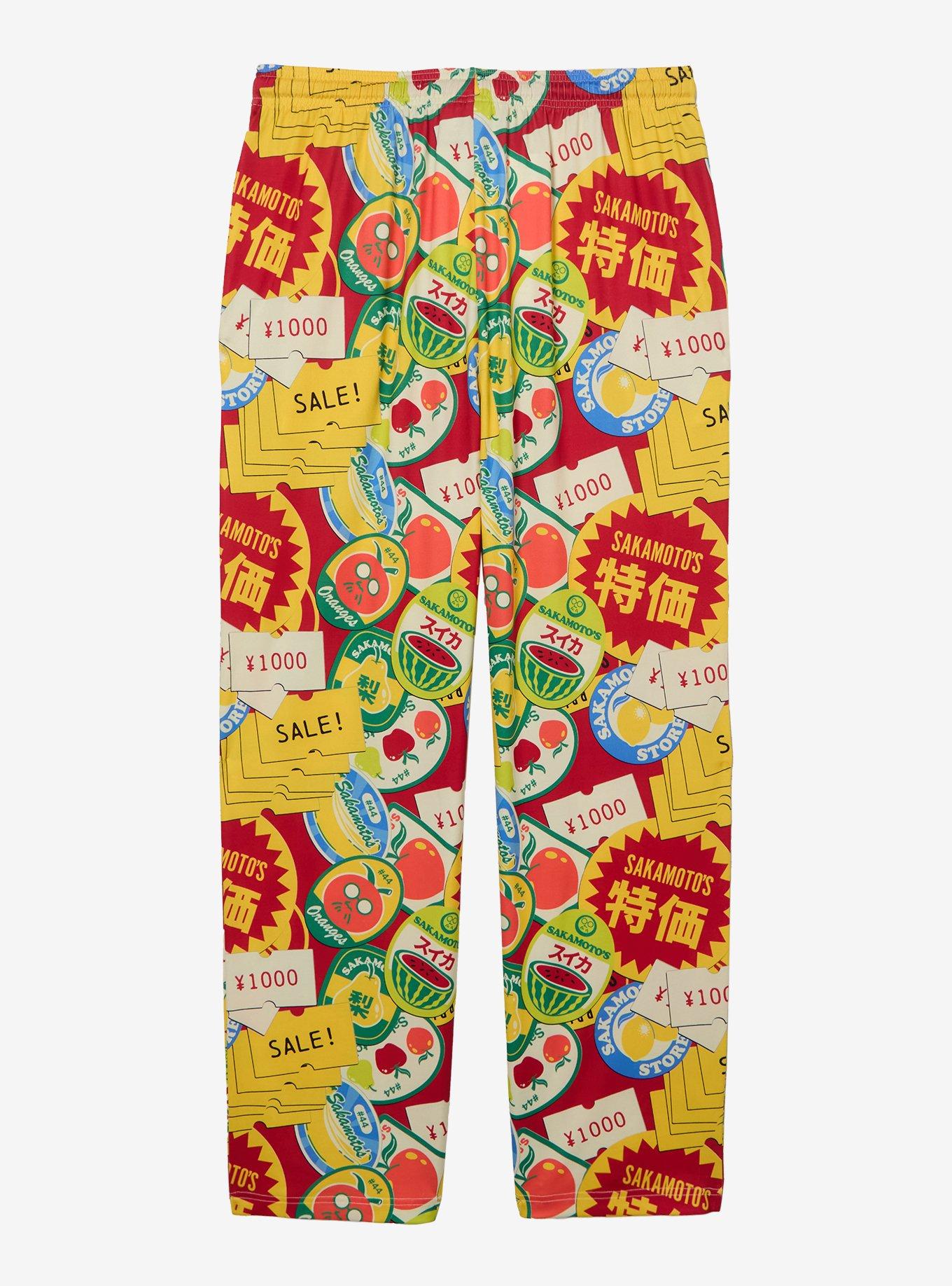 Sakamoto Days Stamps Allover Print Sleep Pants — BoxLunch Exclusive