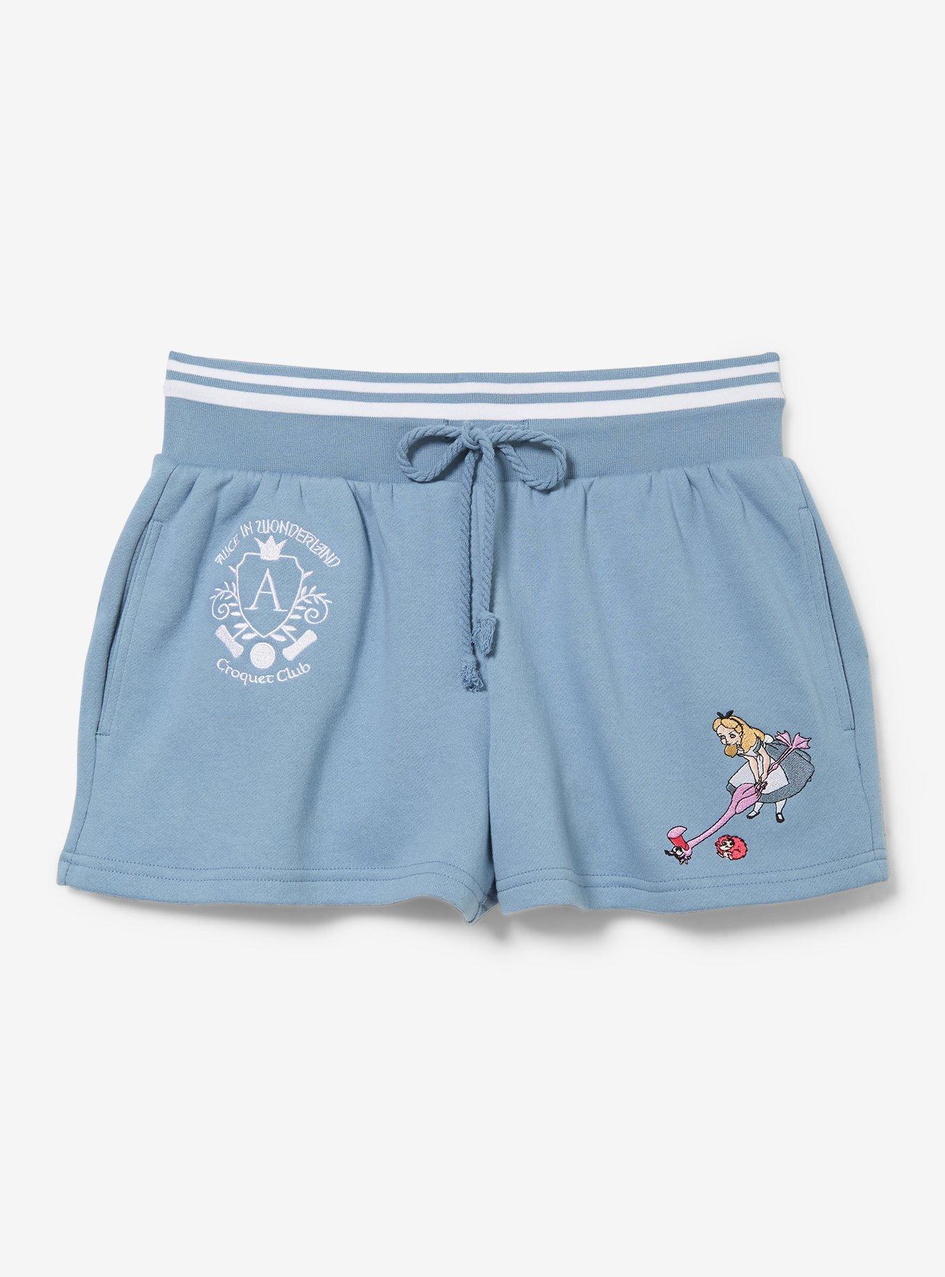 Disney Alice in Wonderland Croquet Women's Fleece Shorts - BoxLunch Exclusive, , hi-res