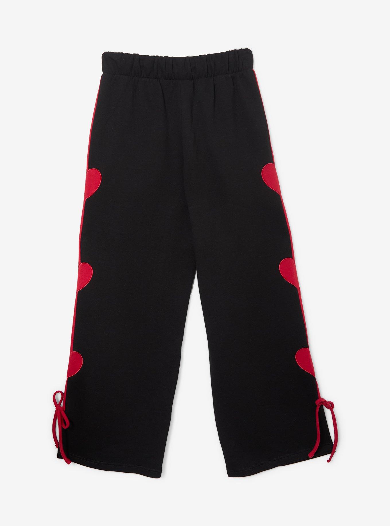 Disney Alice in Wonderland Queen of Hearts Red Rose Society Women's Plus Size Sweatpants - BoxLunch Exclusive, , hi-res