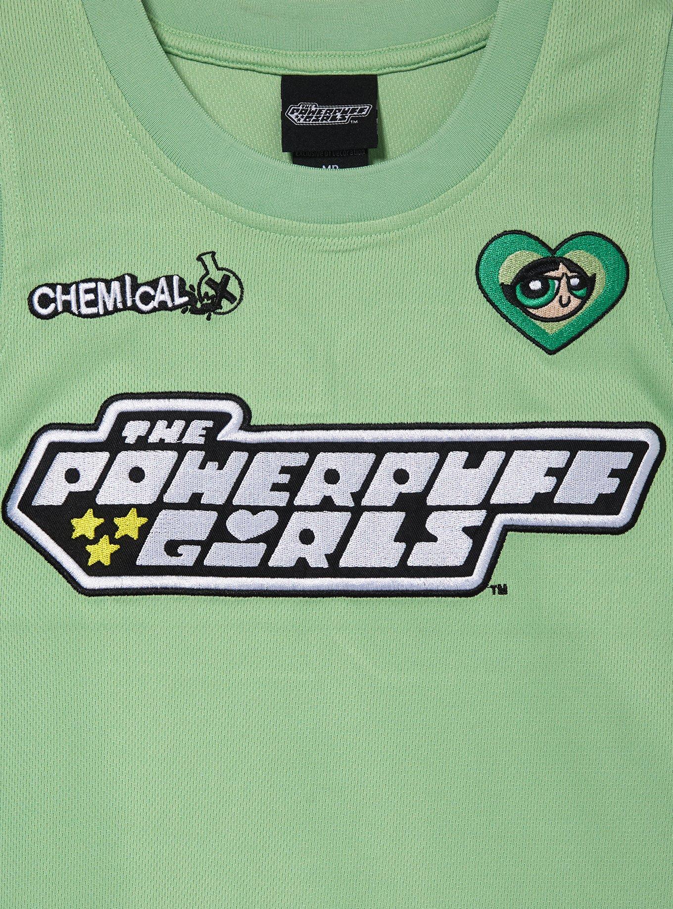 The Powerpuff Girls Buttercup Women's Cropped Basketball Jersey - BoxLunch Exclusive