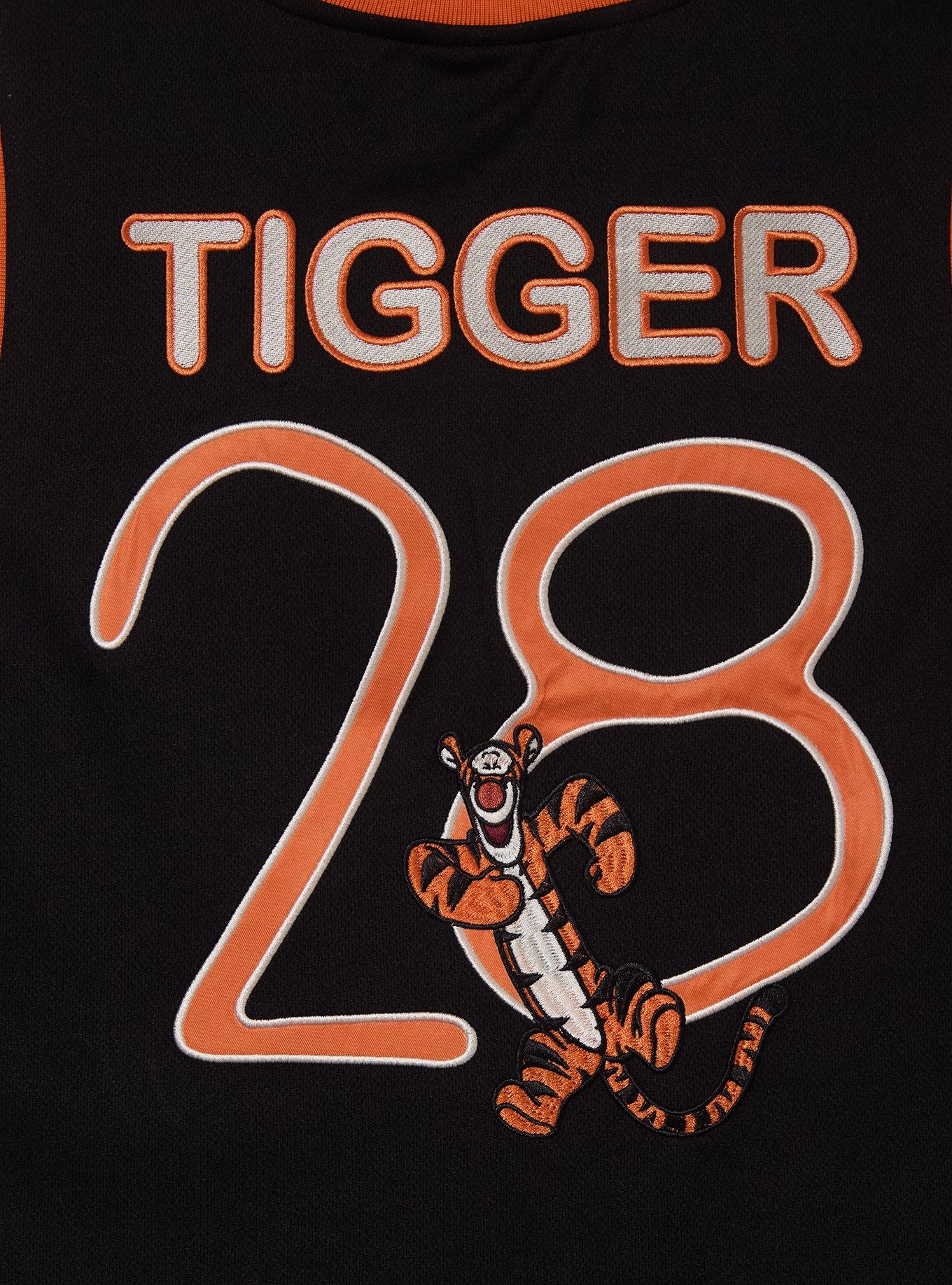 Disney Winnie the Pooh Tigger 100 Acre Wood Women's Plus Size Basketball Jersey &mdash; BoxLunch Exclusive, BLACK, alternate