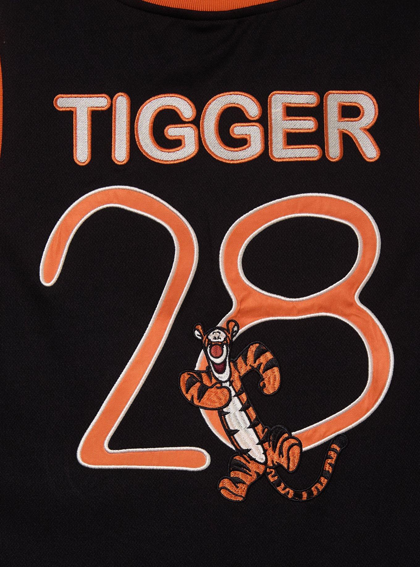 Disney Winnie the Pooh Tigger 100 Acre Wood Women's Plus Size Basketball Jersey &mdash; BoxLunch Exclusive, BLACK, alternate
