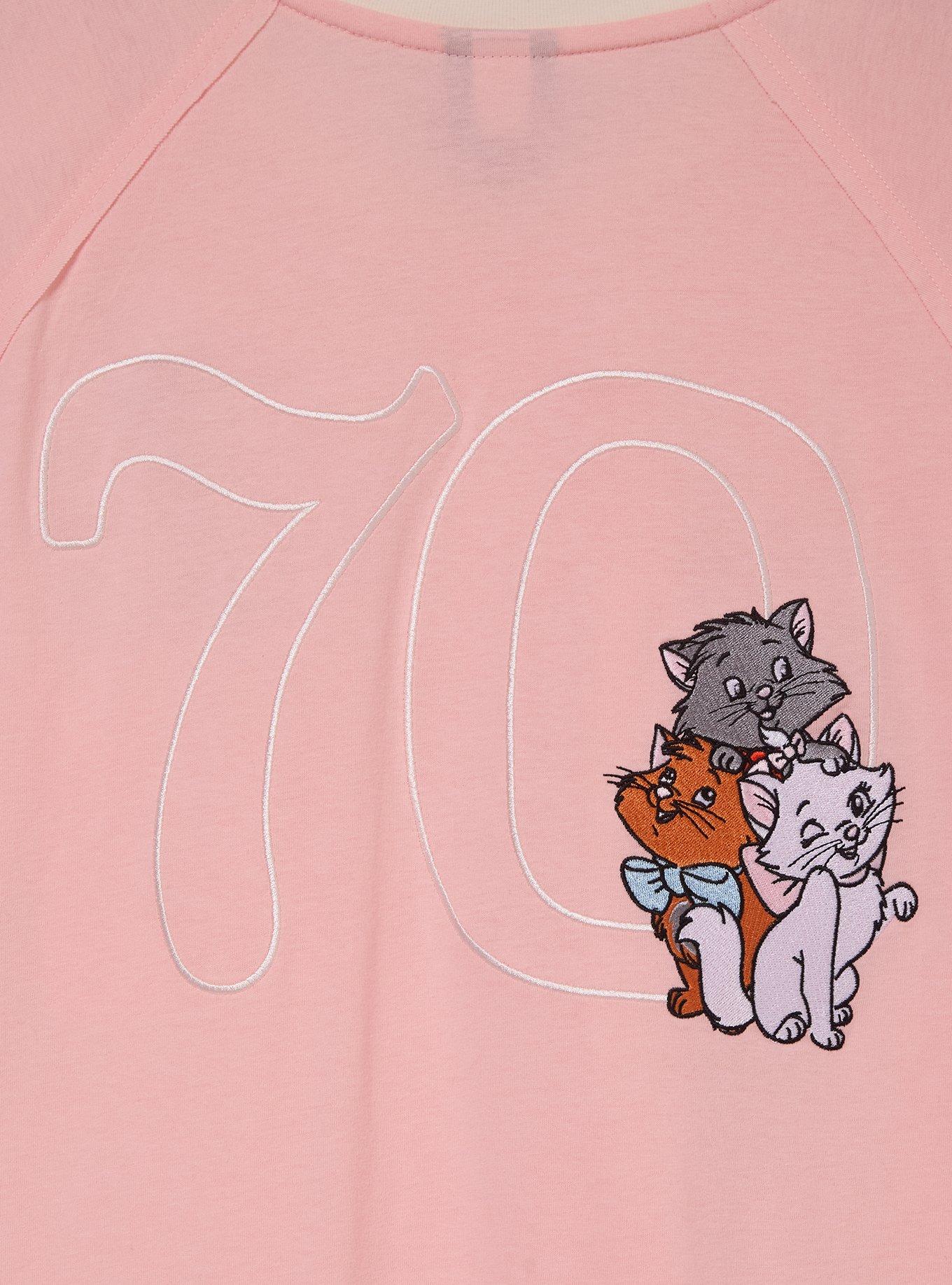 Disney The Aristocats Pink Pocket Women's Plus Size T-Shirt &mdash; BoxLunch Exclusive, LIGHT PINK, alternate