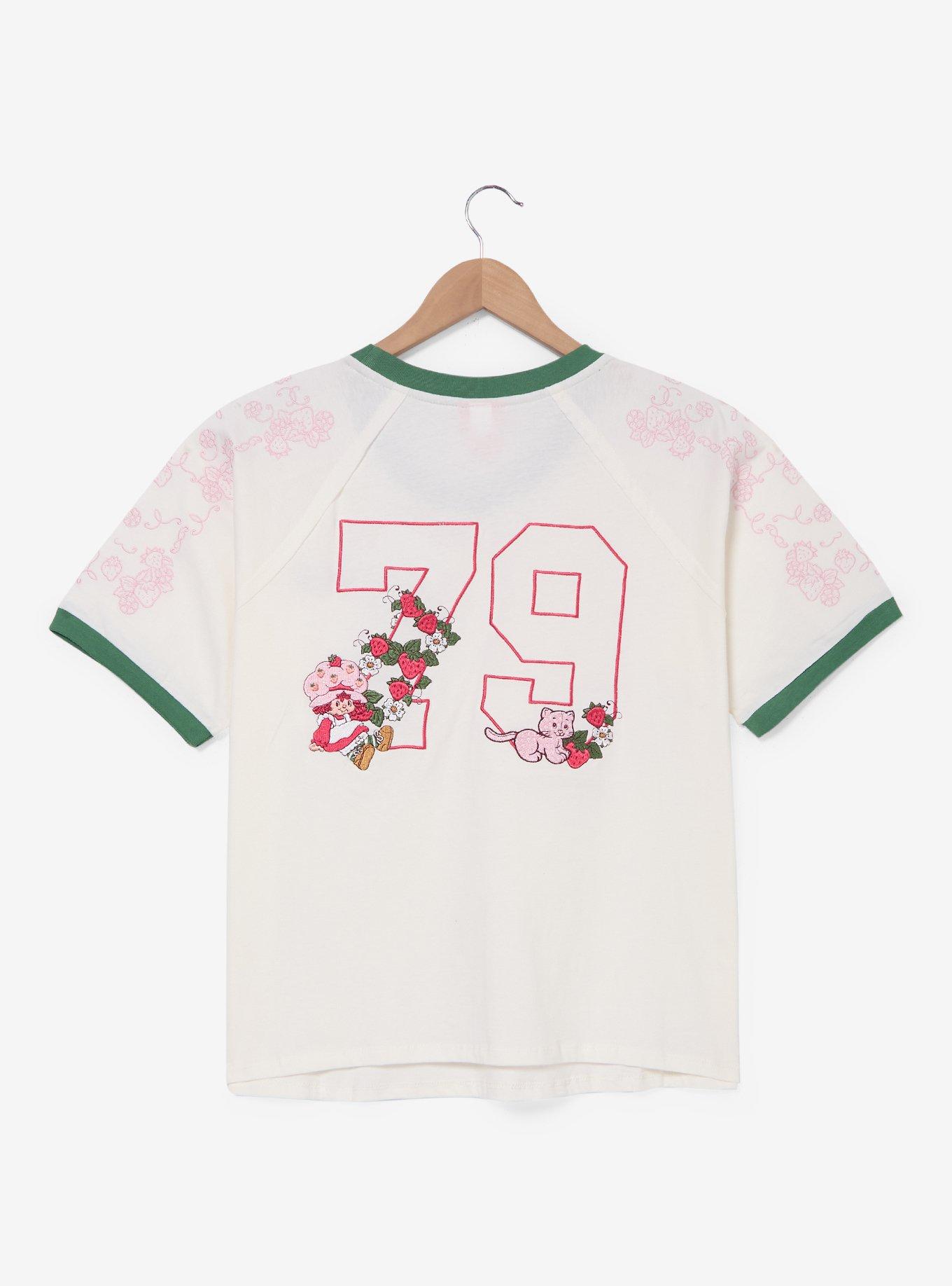 Strawberry Shortcake Embroidered Women's Jersey T-Shirt - BoxLunch Exclusive, , hi-res