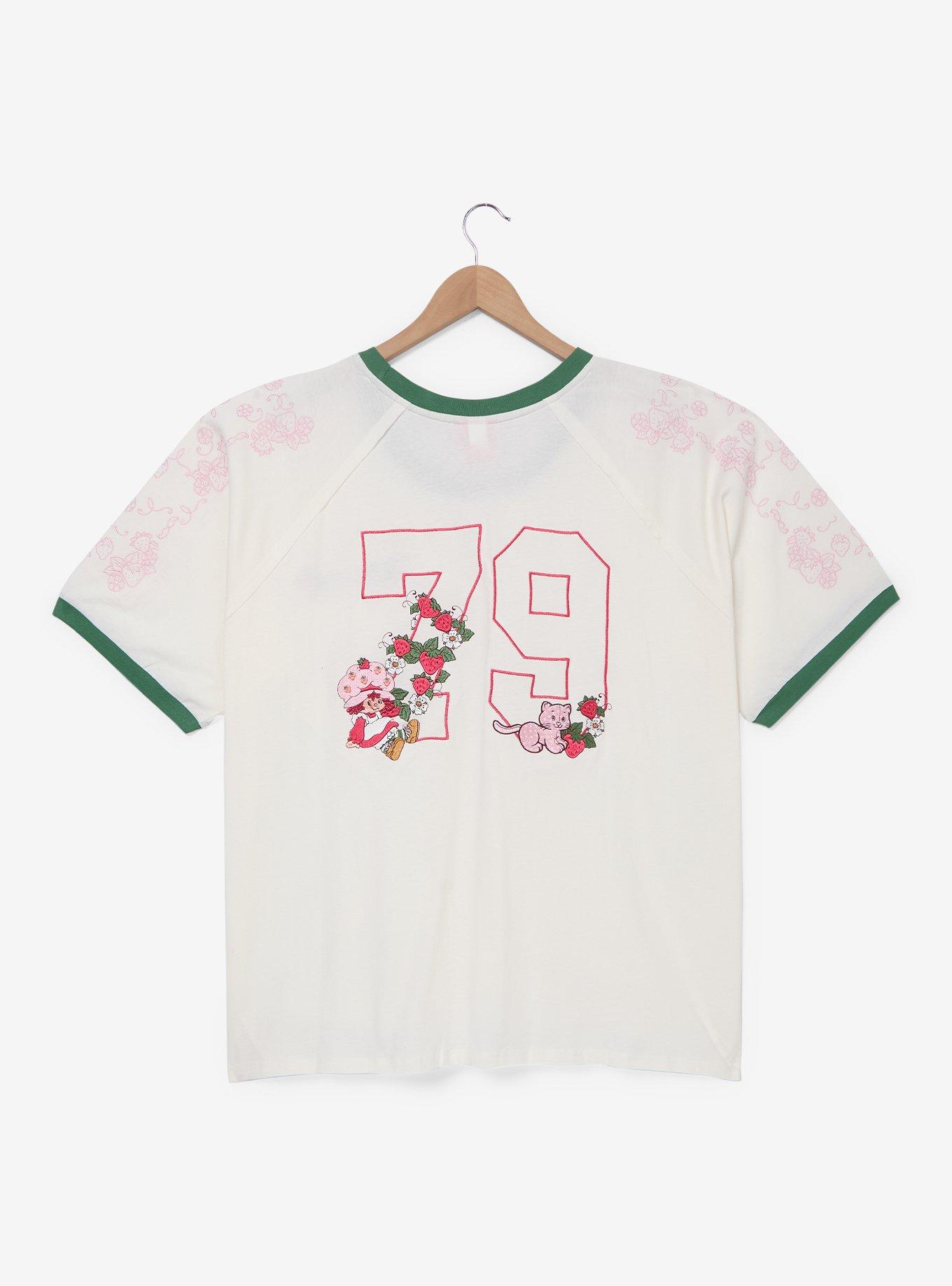 Strawberry Shortcake Embroidered Women's Plus Jersey T-Shirt - BoxLunch Exclusive