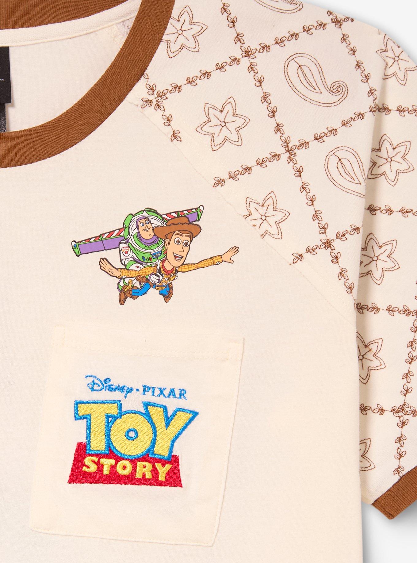 Disney Pixar Toy Story Women's Plus Size Jersey T-Shirt &mdash; BoxLunch Exclusive, CREAM, alternate