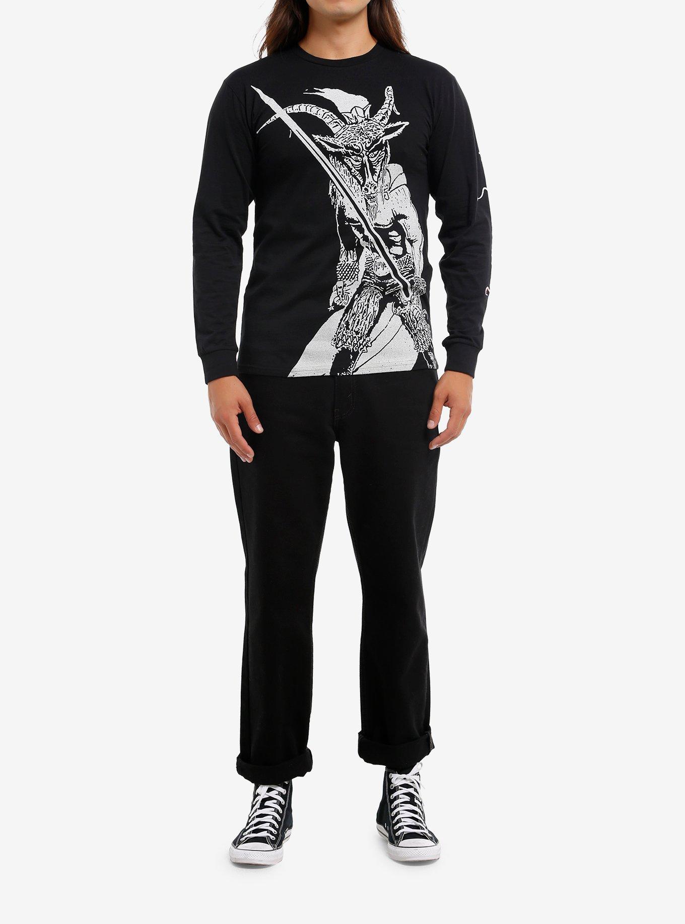 Slayer Show No Mercy Baphomet Long-Sleeve T-Shirt, BLACK, alternate
