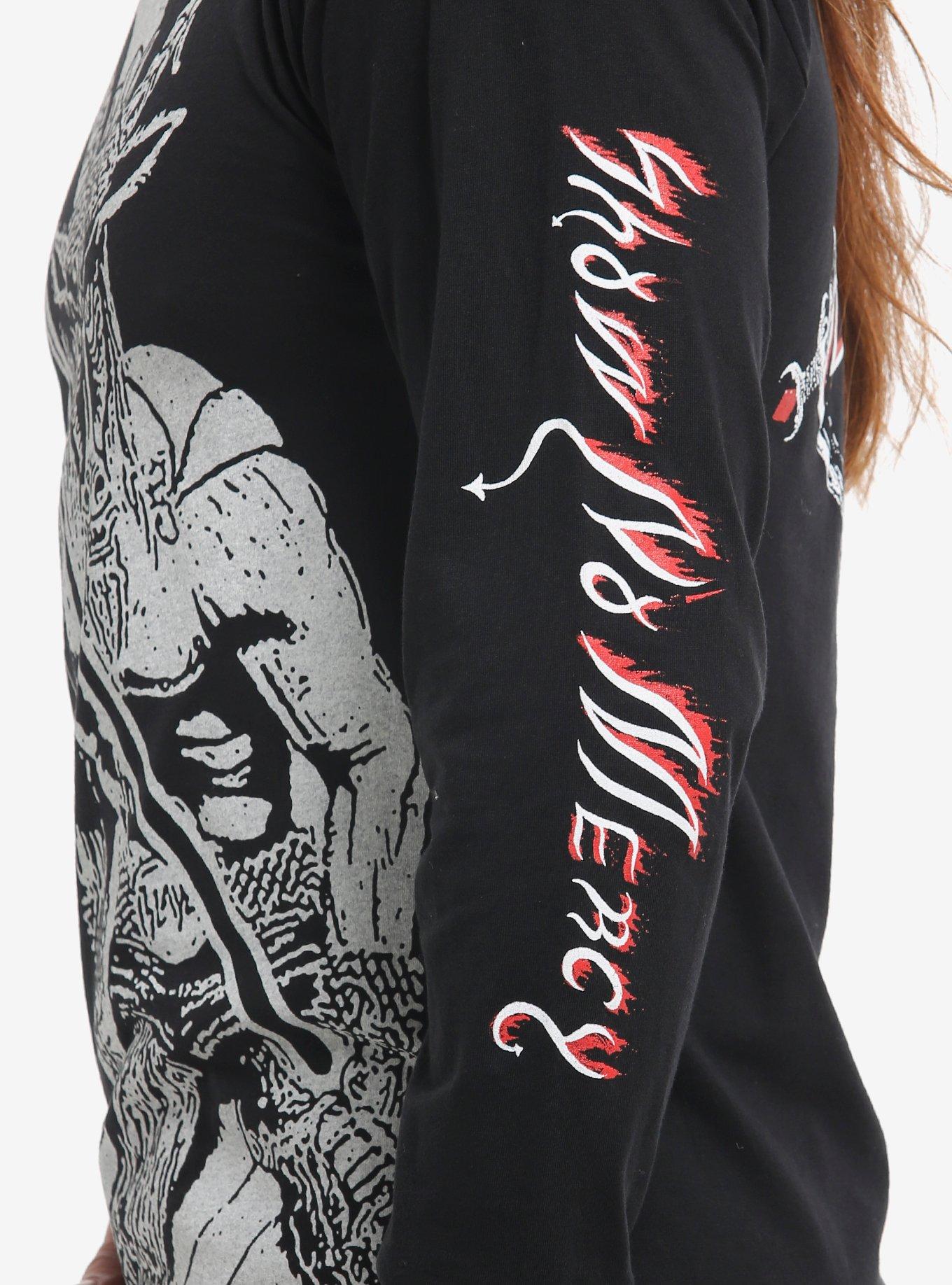 Slayer Show No Mercy Baphomet Long-Sleeve T-Shirt, BLACK, alternate