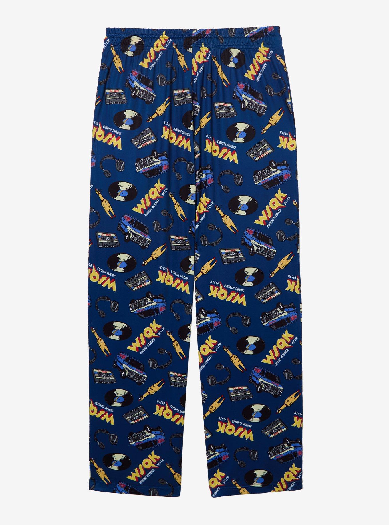 Stranger Things WSQK Icons Allover Print Sleep Pants — BoxLunch Exclusive, , hi-res