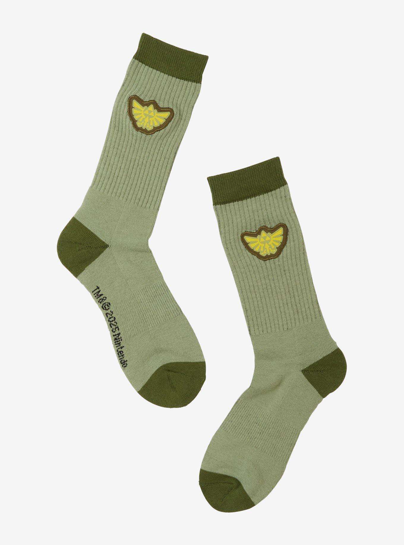 Nintendo The Legend of Zelda Royal Crest Crew Socks — BoxLunch Exclusive