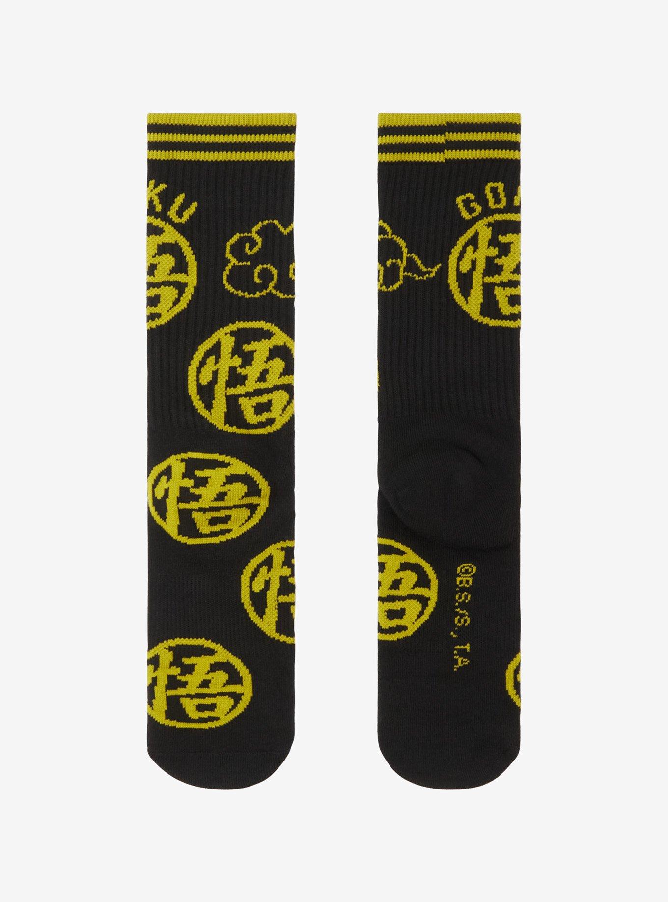 Dragon Ball Z Allover Print Crew Socks — BoxLunch Exclusive, , hi-res