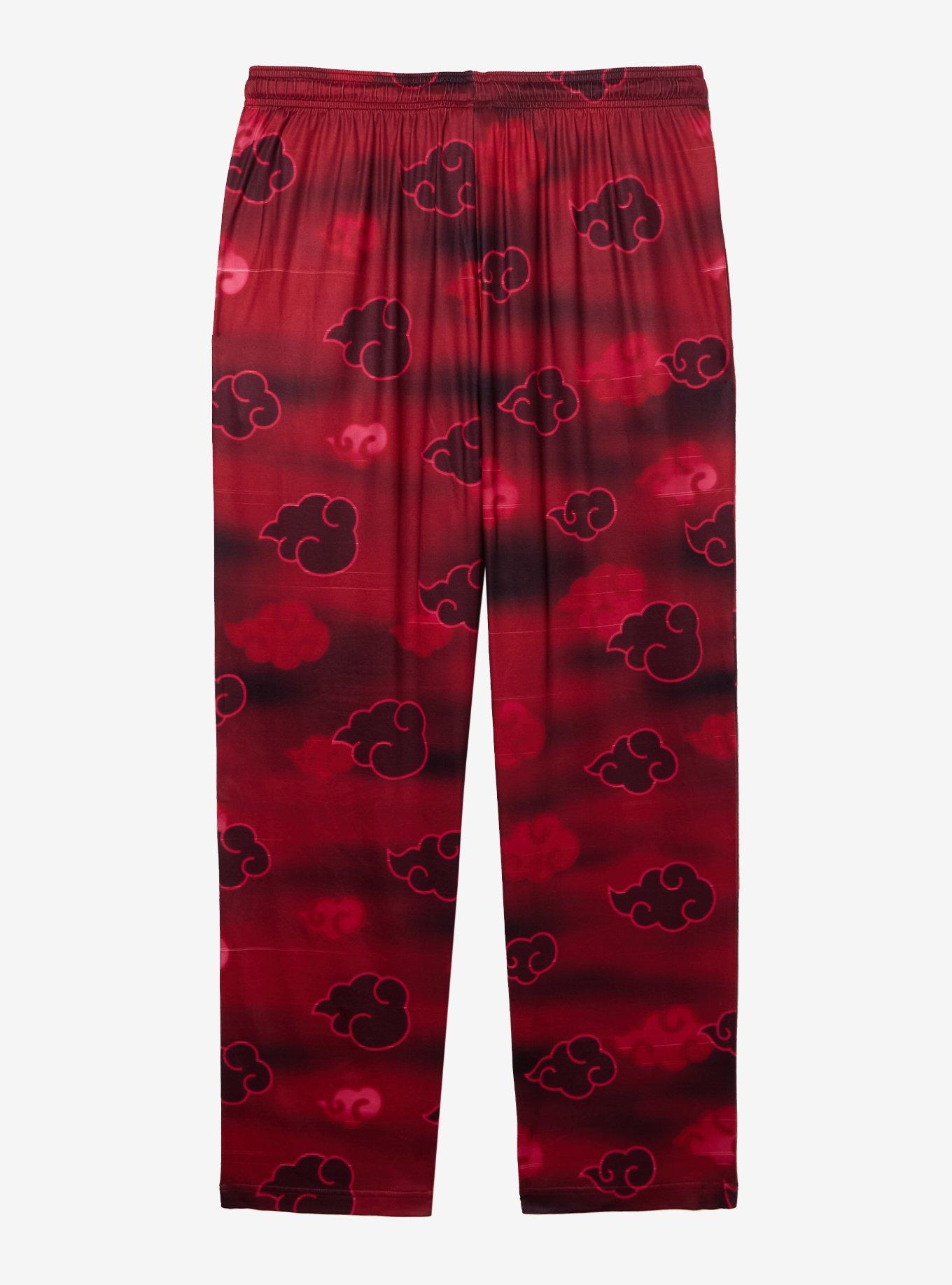 Naruto Akatsuki Clouds Allover Print Sleep Pants — BoxLunch Exclusive, , hi-res