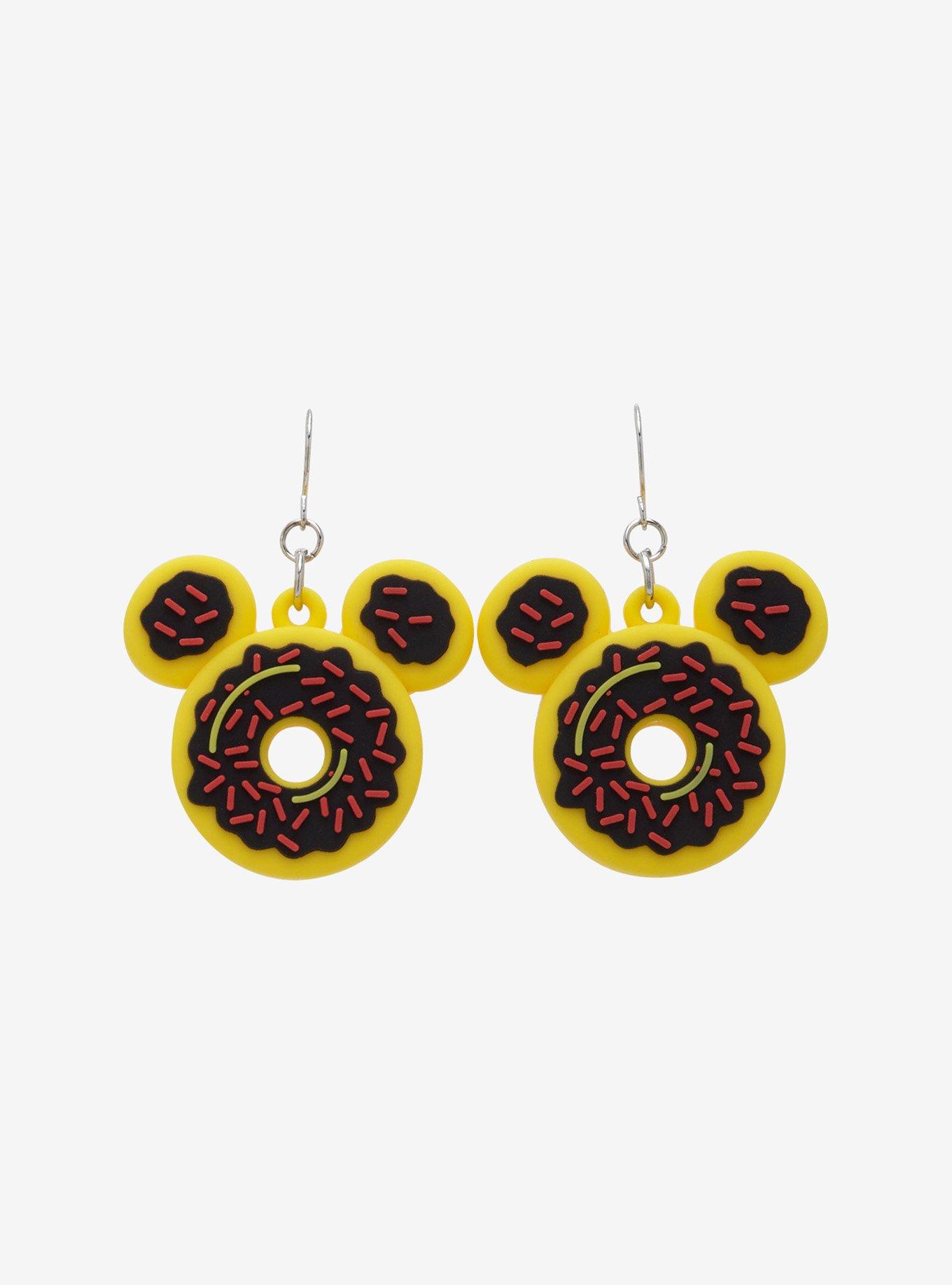 Disney Mickey Mouse Donut Earrings, , hi-res