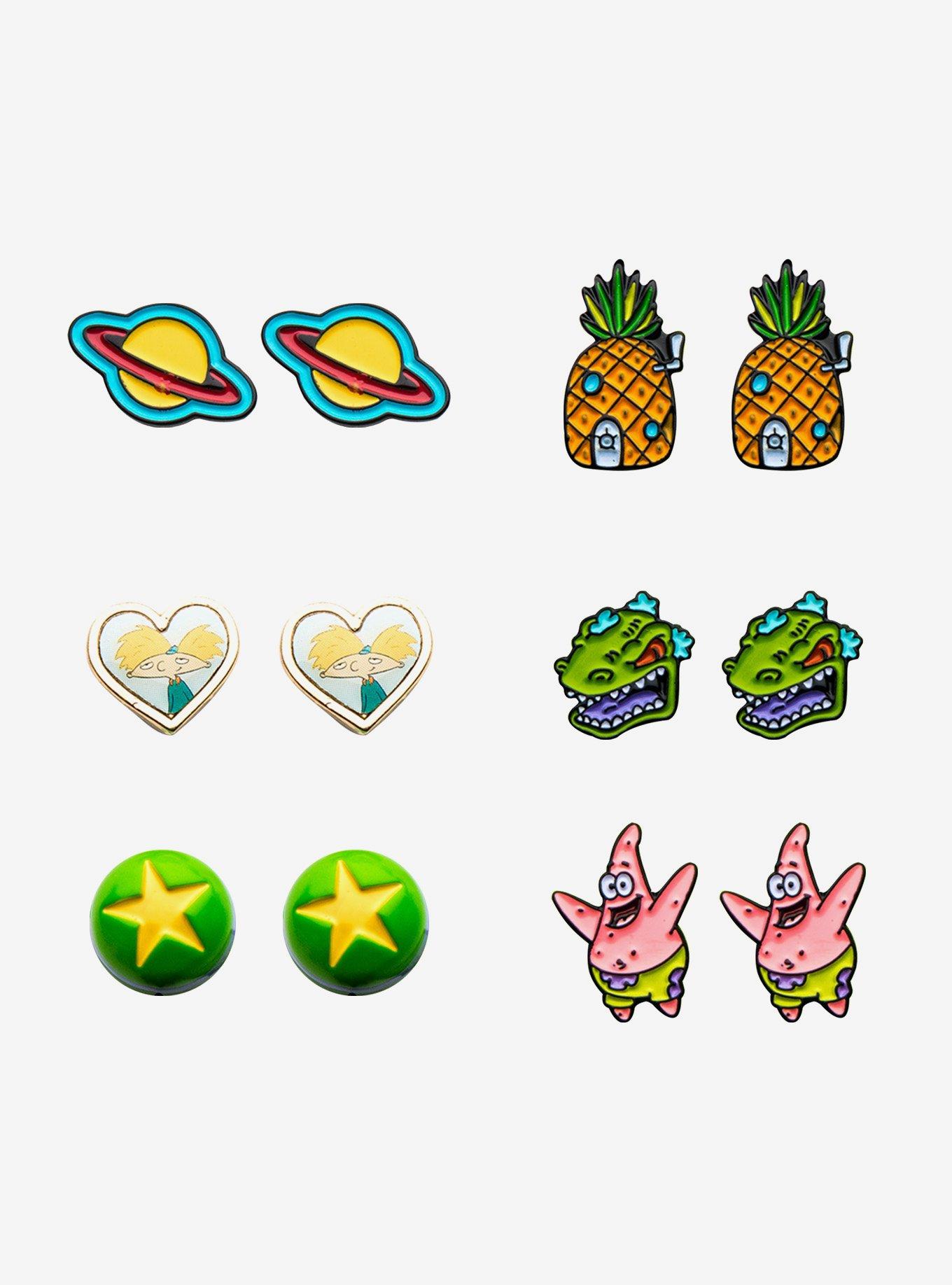 Nickelodeon Icons Stud Earring Set, , hi-res