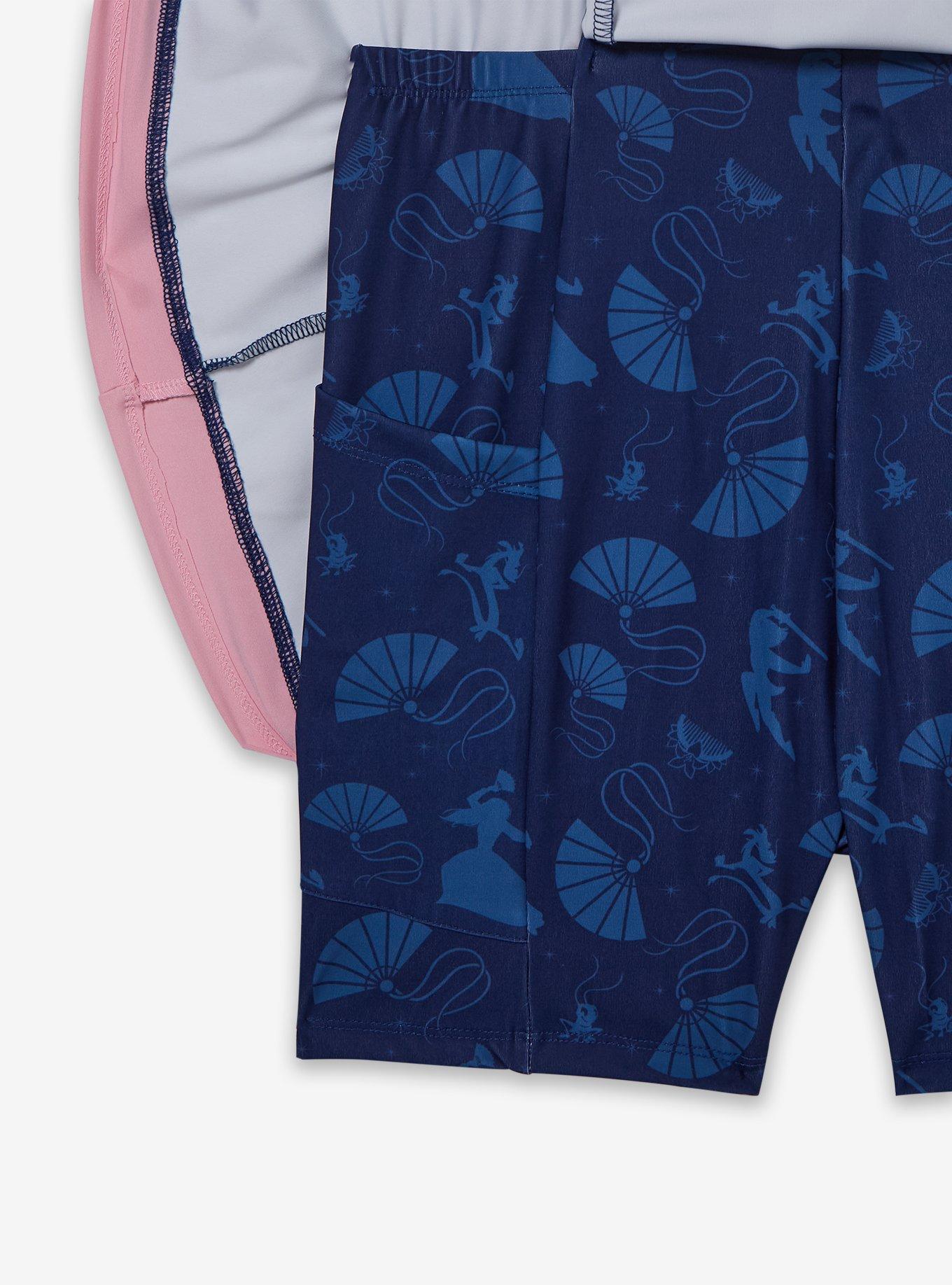 Disney Mulan Icons Allover Print Active Dress - BoxLunch Exclusive, NAVY, alternate