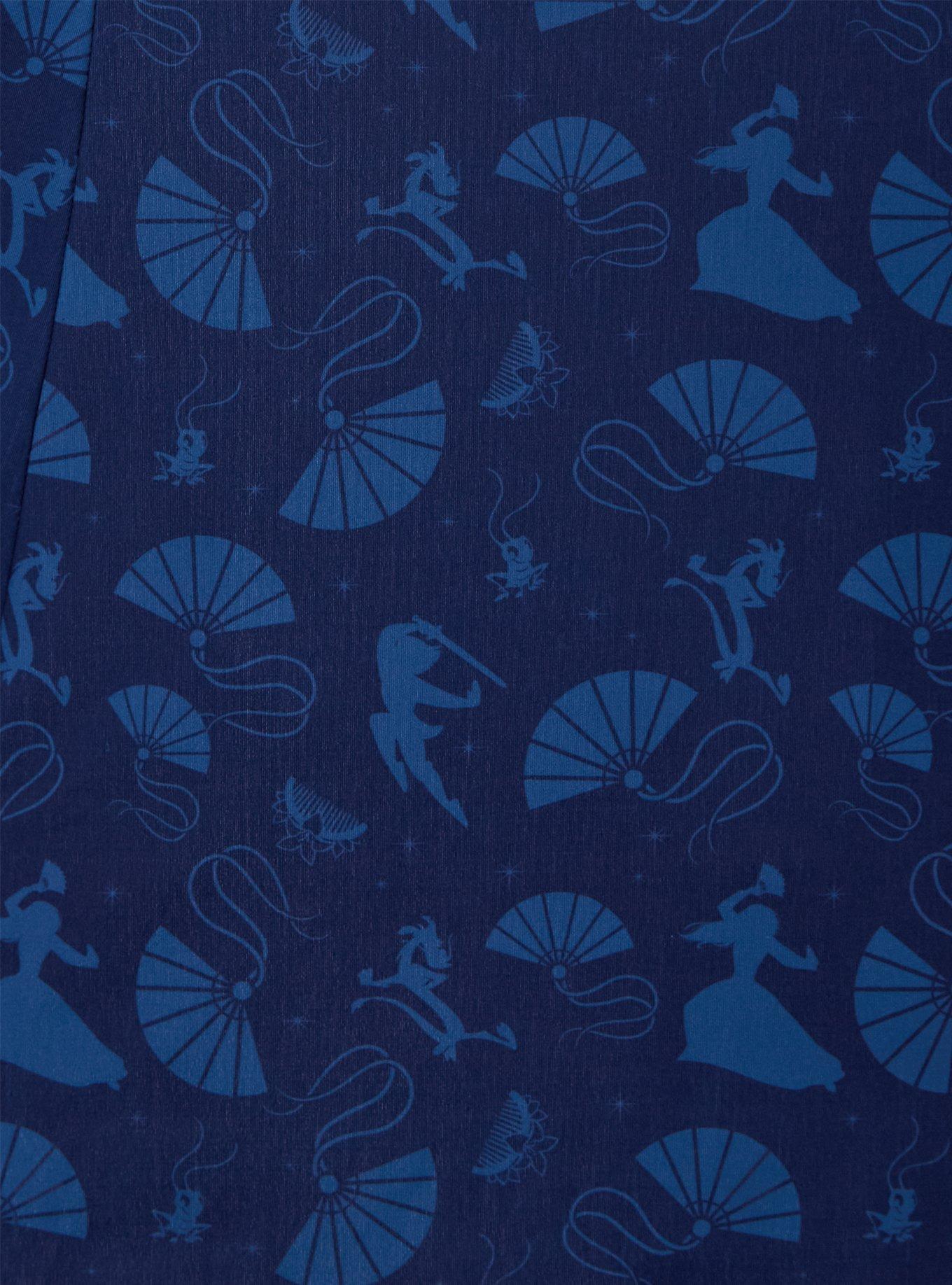 Disney Mulan Icons Allover Print Active Dress - BoxLunch Exclusive, NAVY, alternate