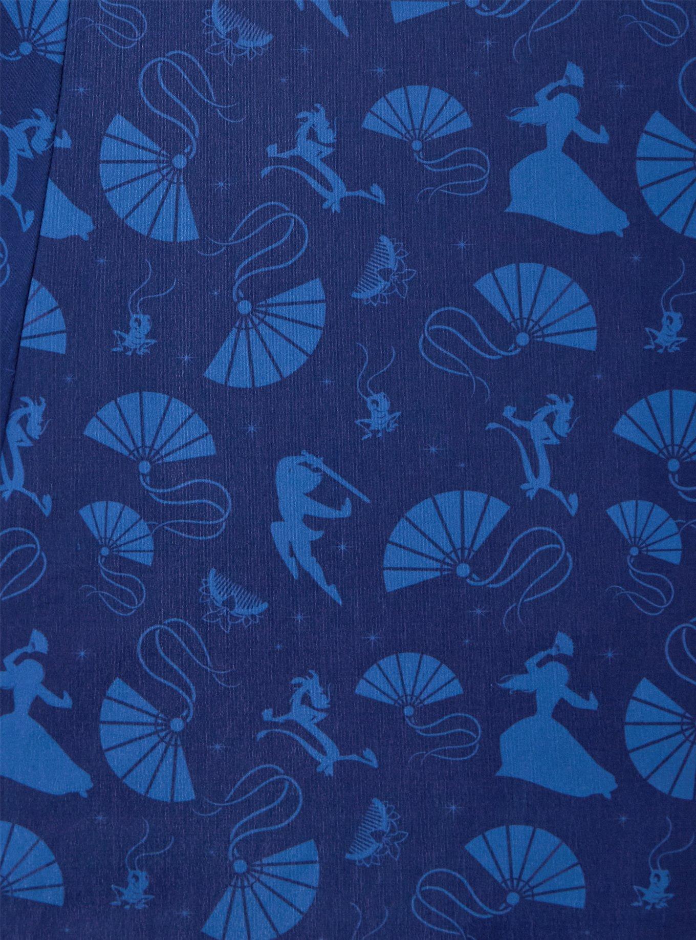 Disney Mulan Icons Allover Print Active Dress - BoxLunch Exclusive, NAVY, alternate