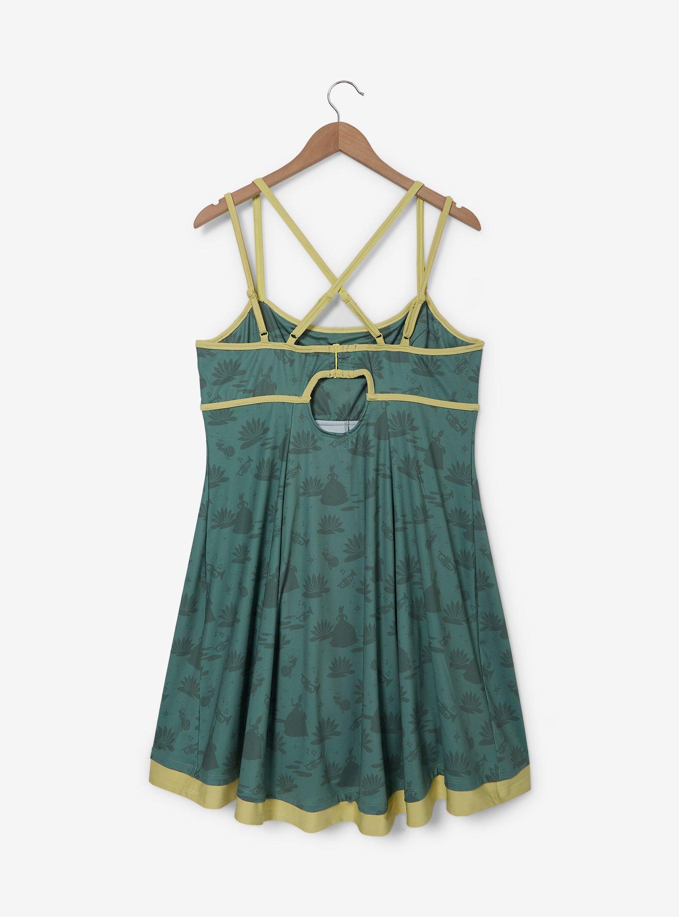 Disney The Princess and The Frog Tiana Icons Allover Print Plus Size Active Dress - BoxLunch Exclusive, , hi-res