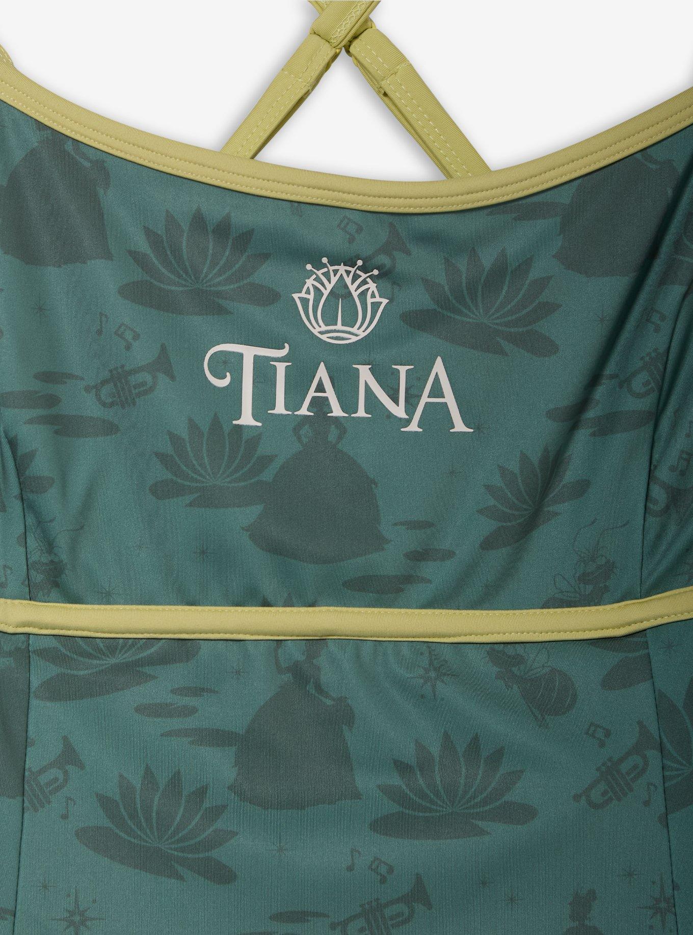 Disney The Princess and The Frog Tiana Icons Allover Print Plus Size Active Dress - BoxLunch Exclusive, SAGE, alternate