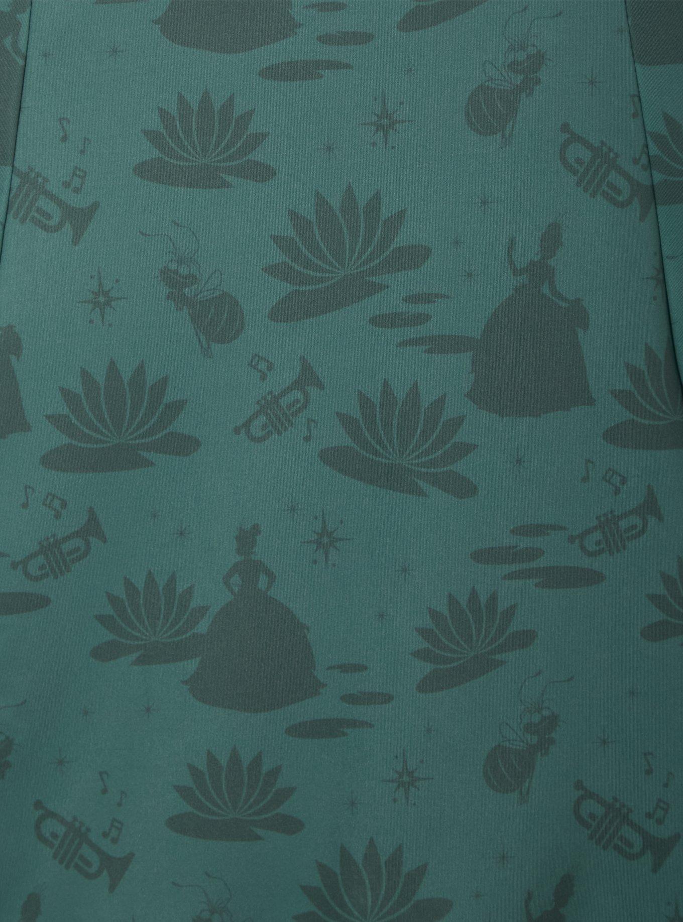 Disney The Princess and The Frog Tiana Icons Allover Print Plus Size Active Dress - BoxLunch Exclusive, SAGE, alternate