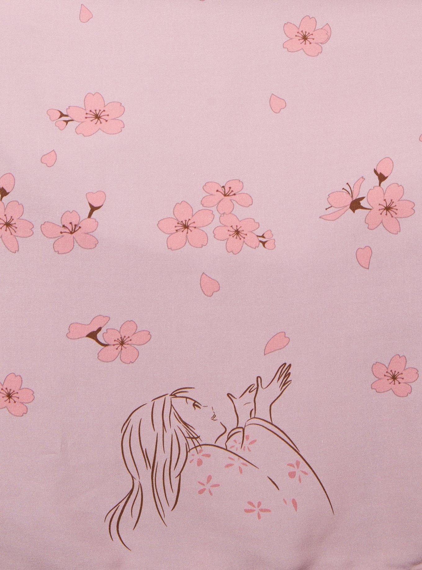 Studio Ghibli&reg; The Tale of the Princess Kaguya Cherry Blossom Plus Size Midi Dress &mdash; BoxLunch Exclusive, LIGHT PINK, alternate
