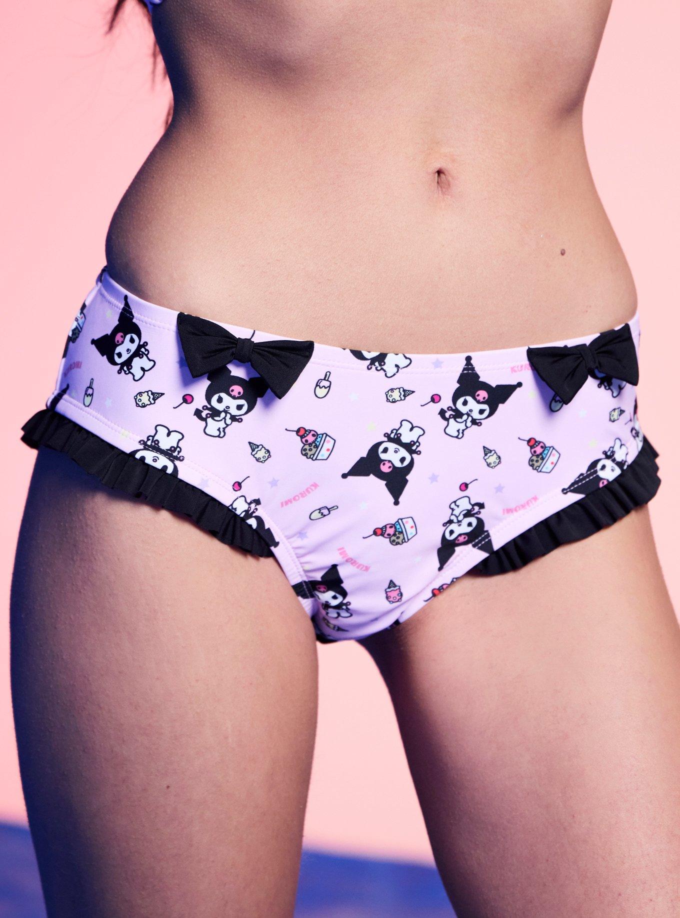 Kuromi Dessert Bow Swim Bottoms, , hi-res