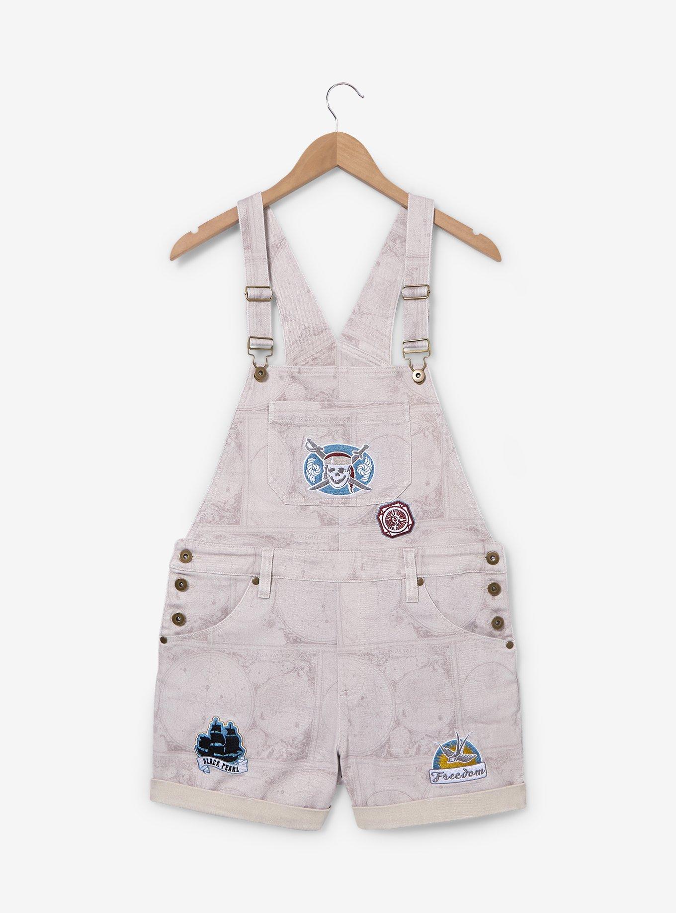 Disney Pirates of the Caribbean Icons Women's Short Overalls — BoxLunch Exclusive