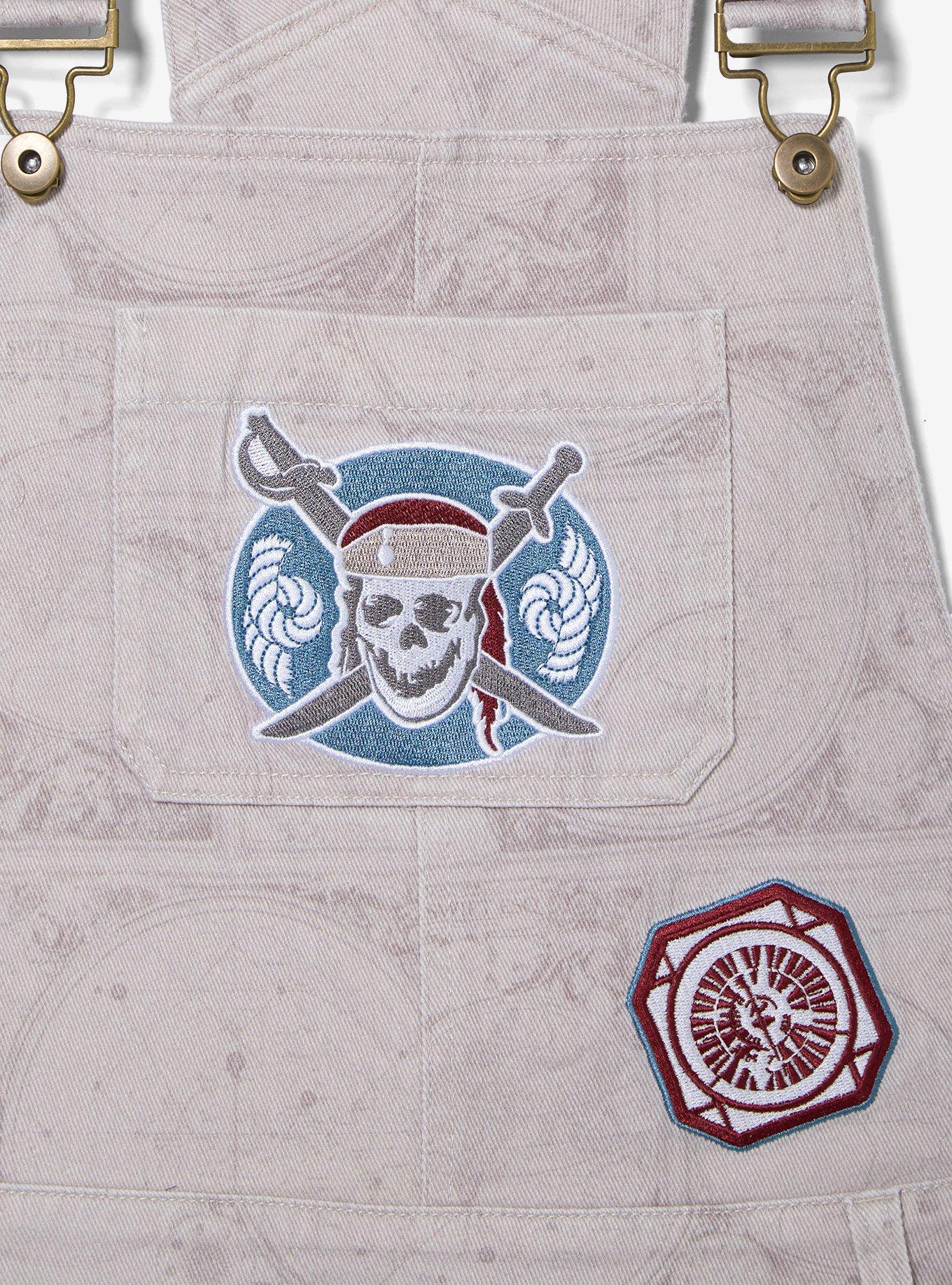 Disney Pirates of the Caribbean Icons Women's Plus Short Overalls — BoxLunch Exclusive