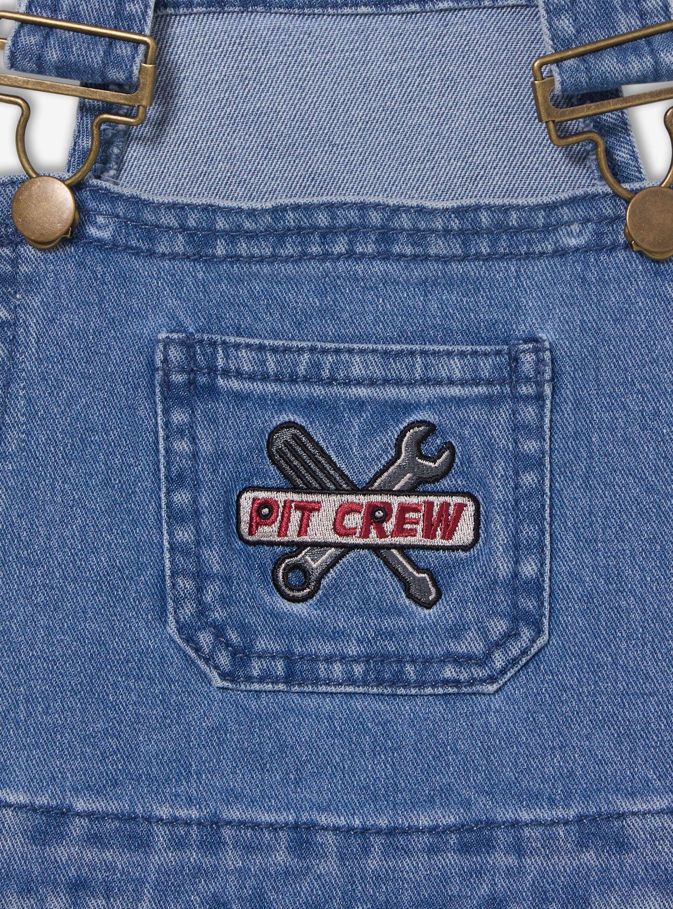 Disney Pixar Cars Icons Toddler Overalls &mdash; BoxLunch Exclusive, DENIM, alternate