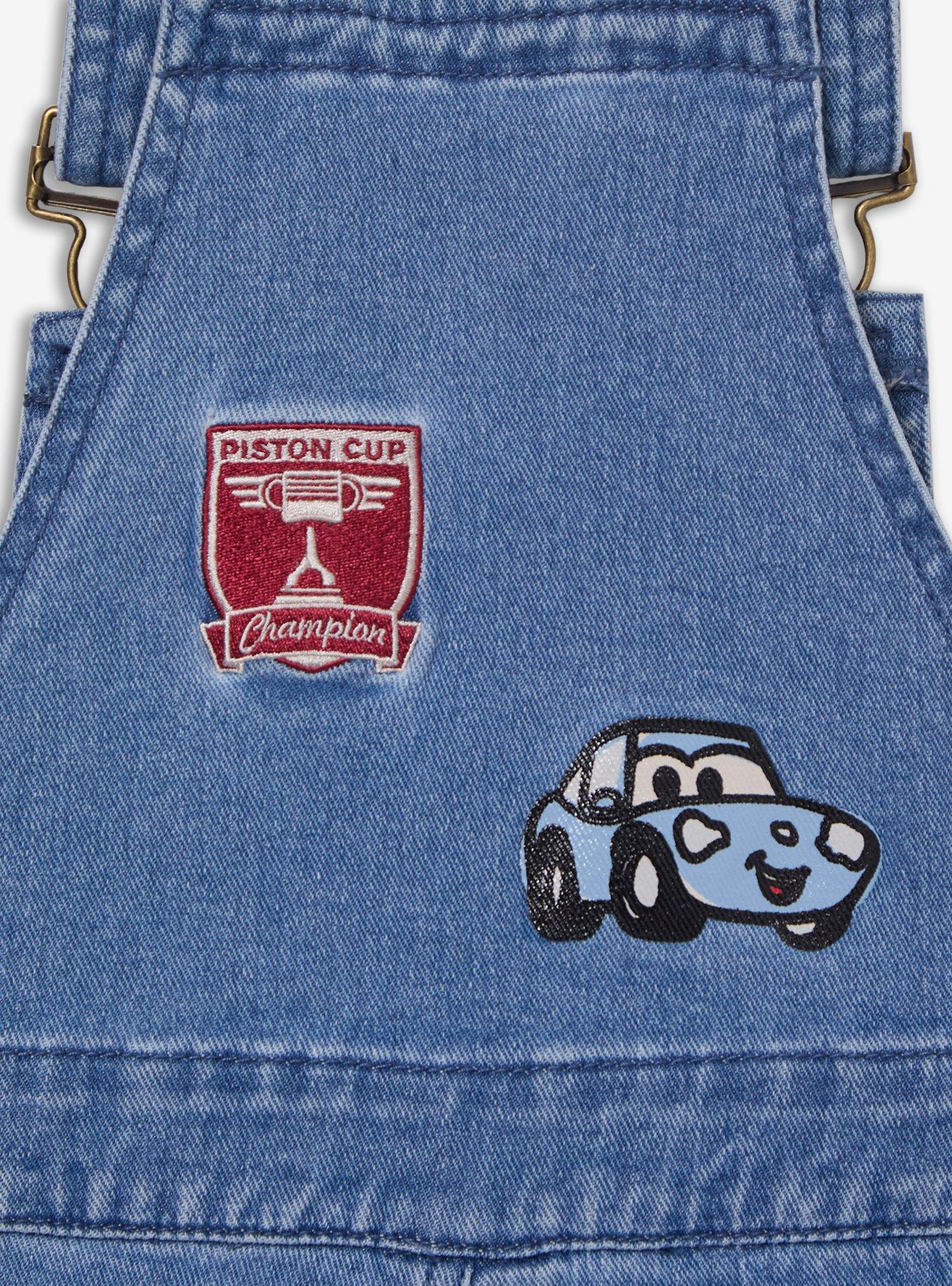 Disney Pixar Cars Icons Toddler Overalls &mdash; BoxLunch Exclusive, DENIM, alternate